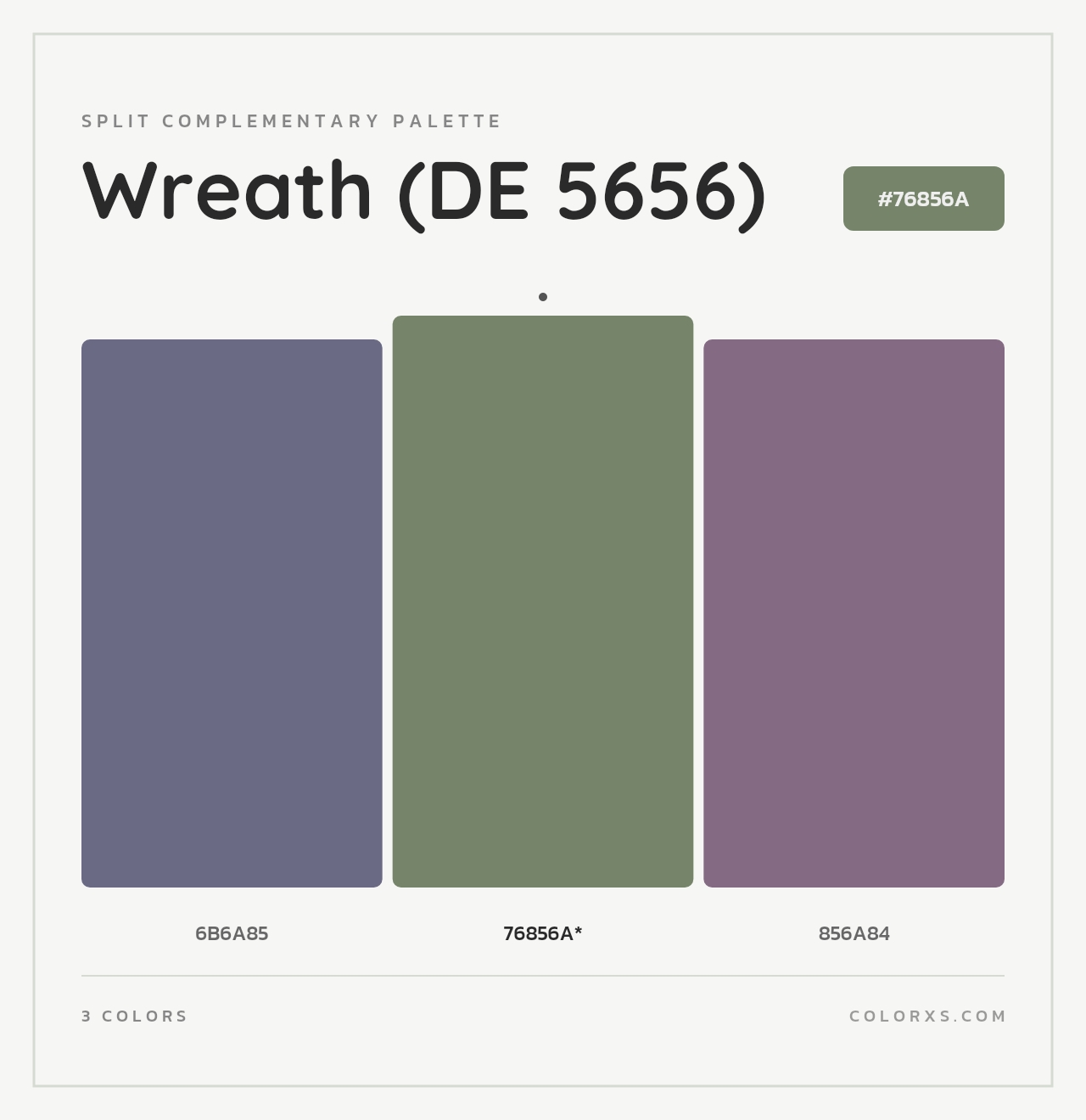 Wreath (DE 5656) - Split-Complementary Color Palette