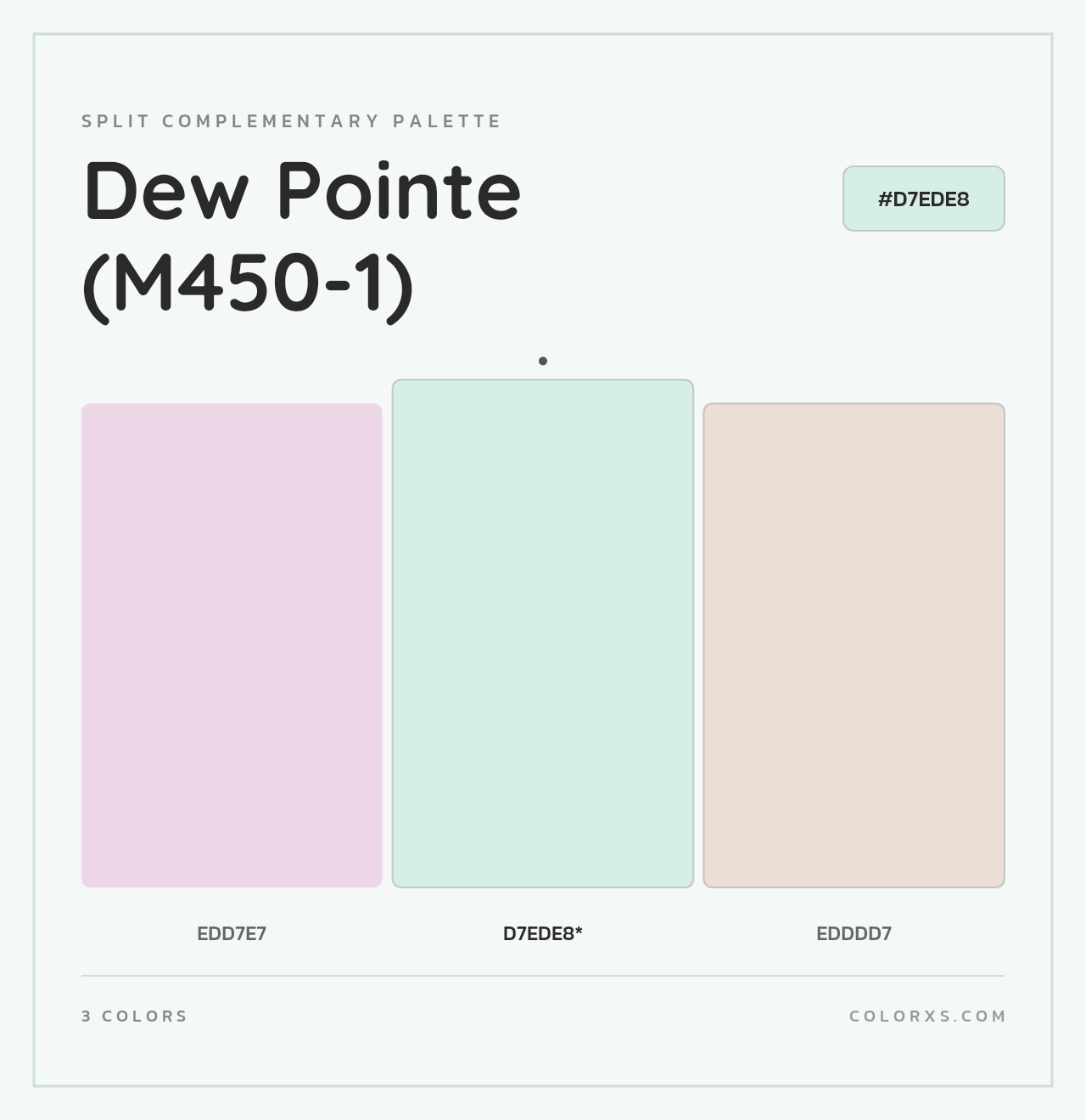 Dew Pointe (M450-1) - Split-Complementary Color Palette