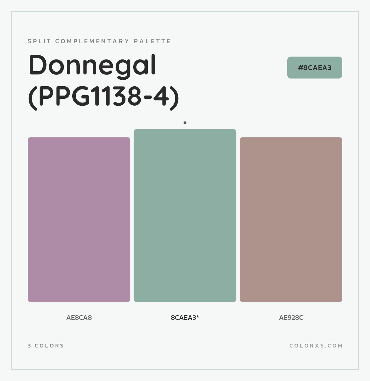 Donnegal (PPG1138-4) - Split-Complementary Color Palette