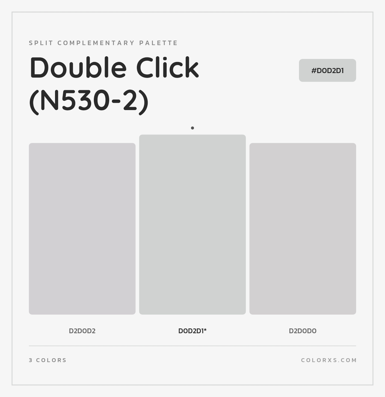 Double Click (N530-2) - Split-Complementary Color Palette