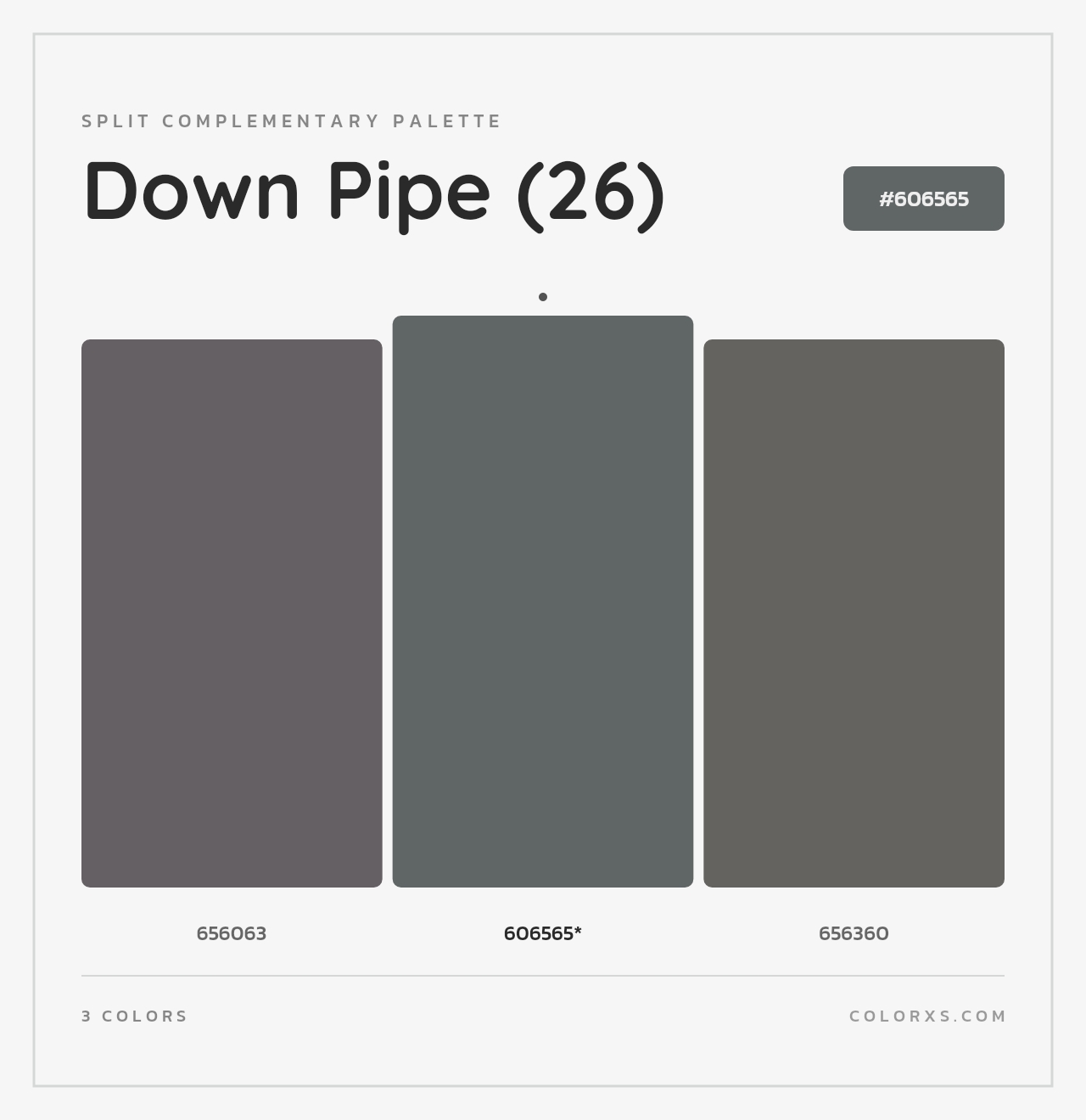 Down Pipe (26) - Split-Complementary Color Palette