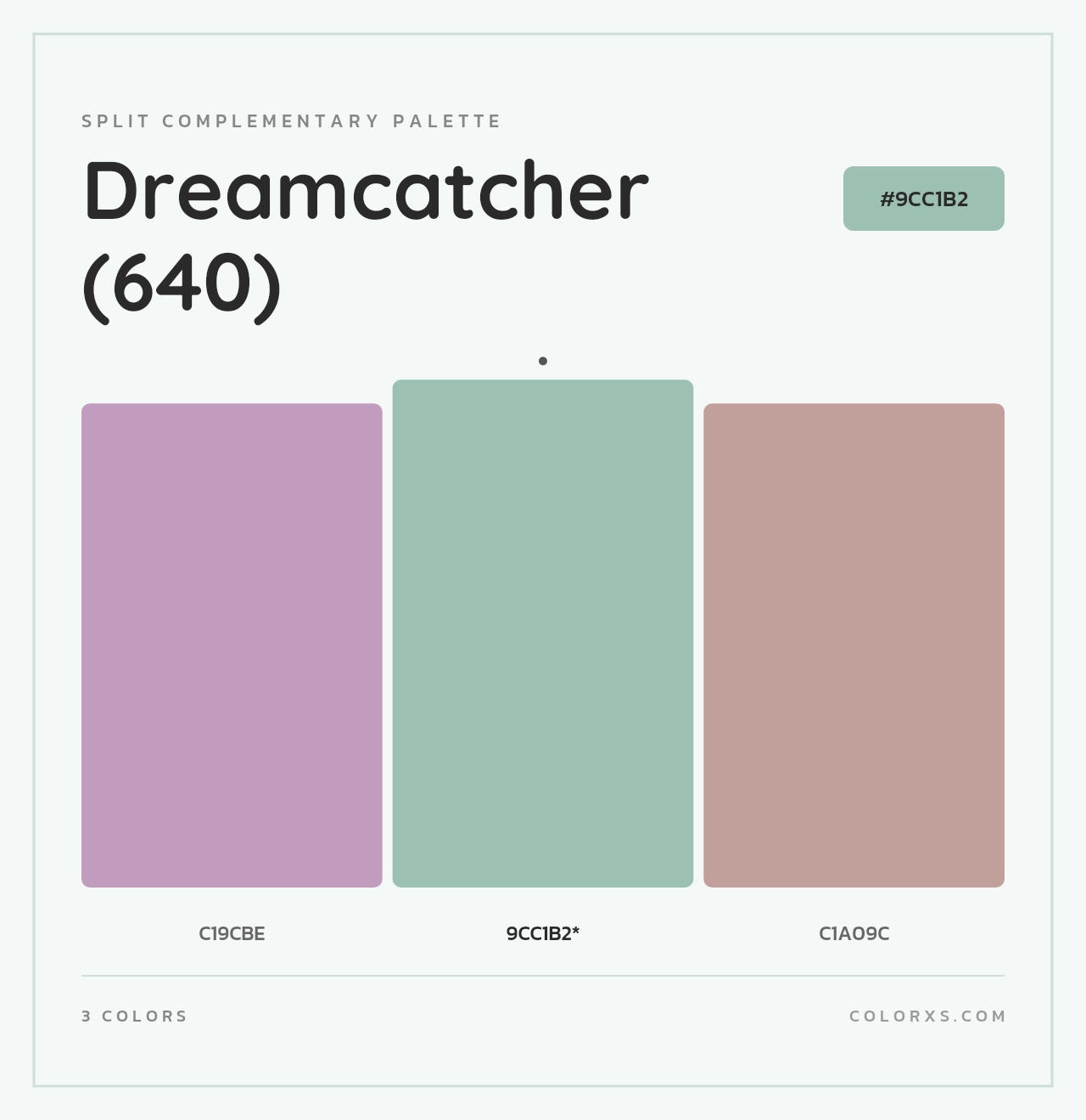 Dreamcatcher (640) - Split-Complementary Color Palette