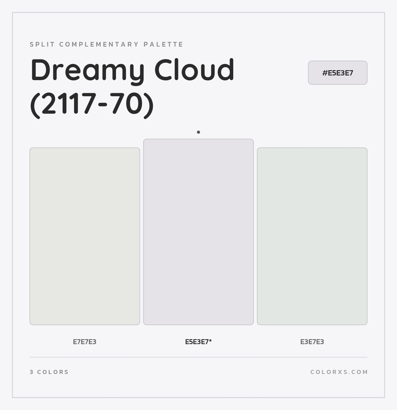 Dreamy Cloud (2117-70) - Split-Complementary Color Palette