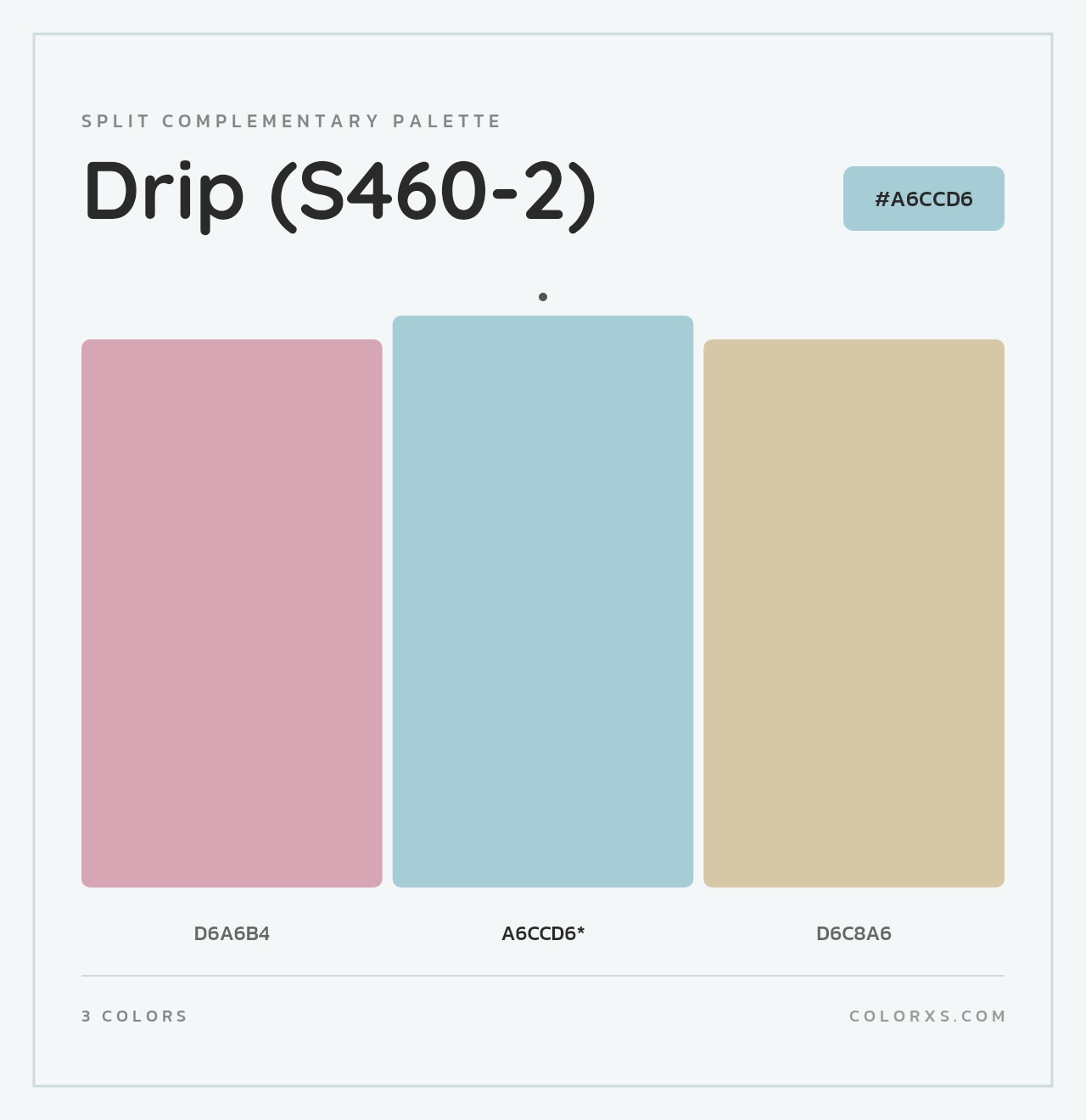 Drip (S460-2) - Split-Complementary Color Palette