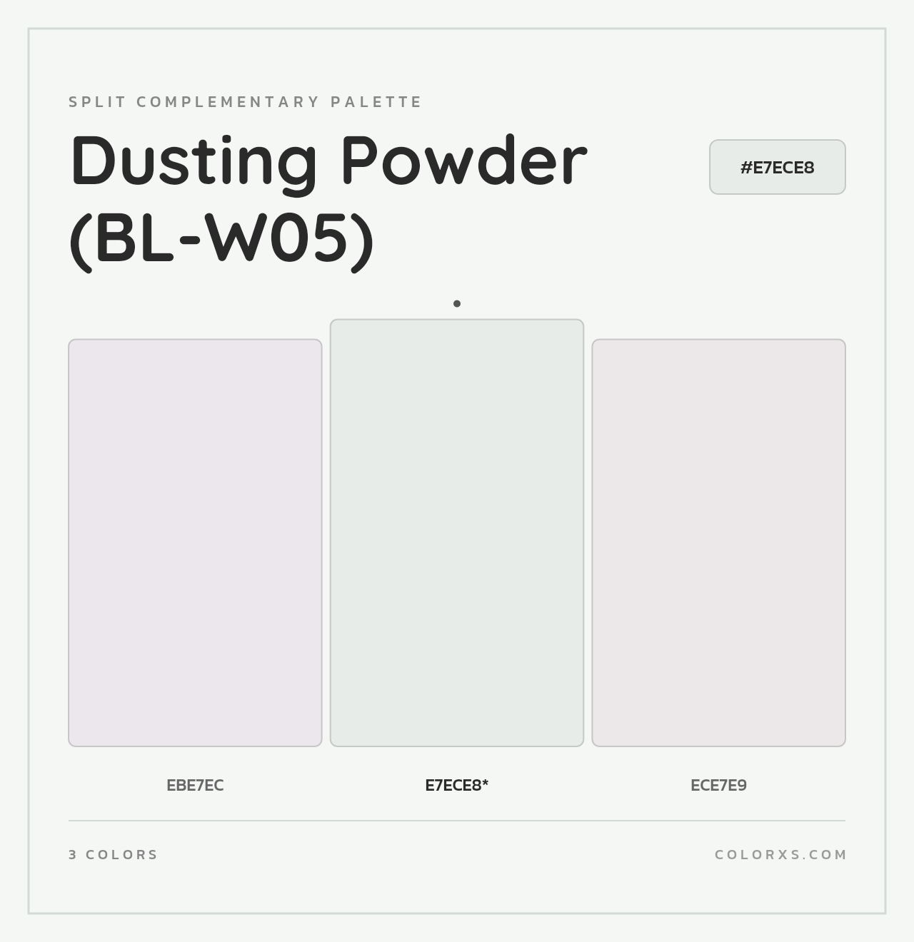Dusting Powder (BL-W05) - Split-Complementary Color Palette
