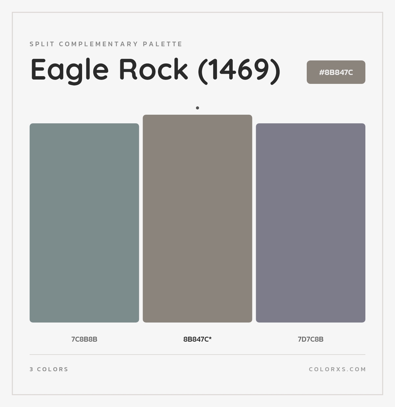 Eagle Rock (1469) - Split-Complementary Color Palette