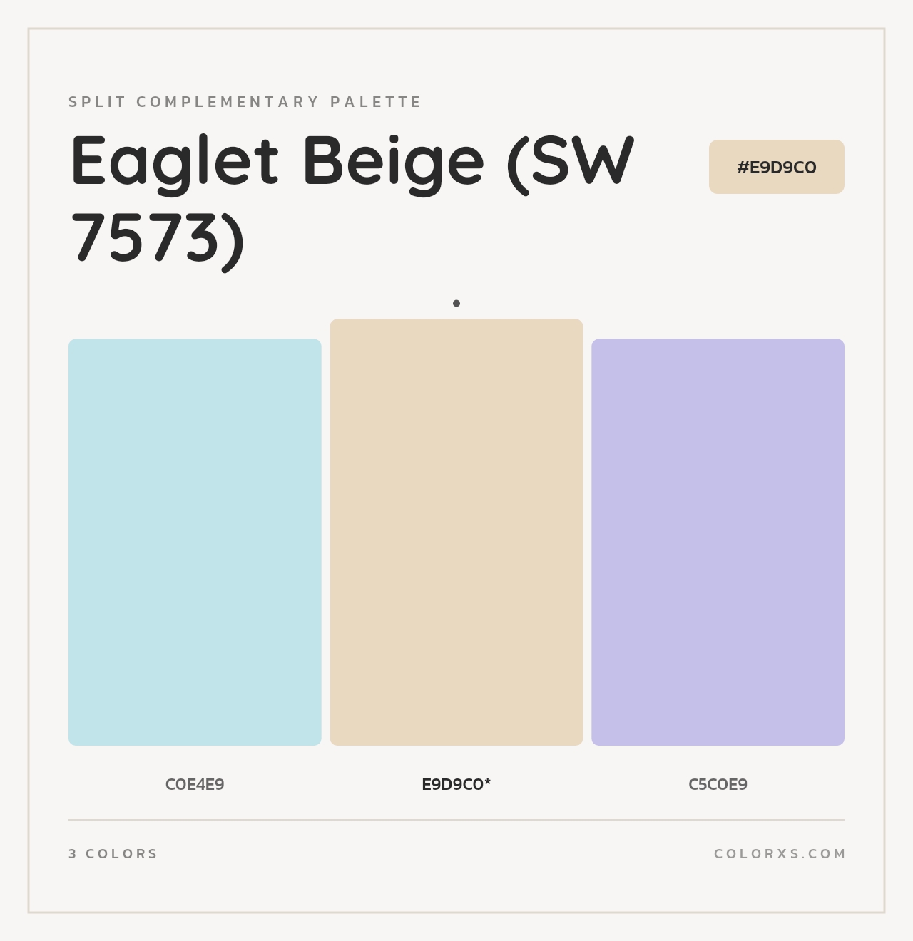 Eaglet Beige (SW 7573) - Split-Complementary Color Palette