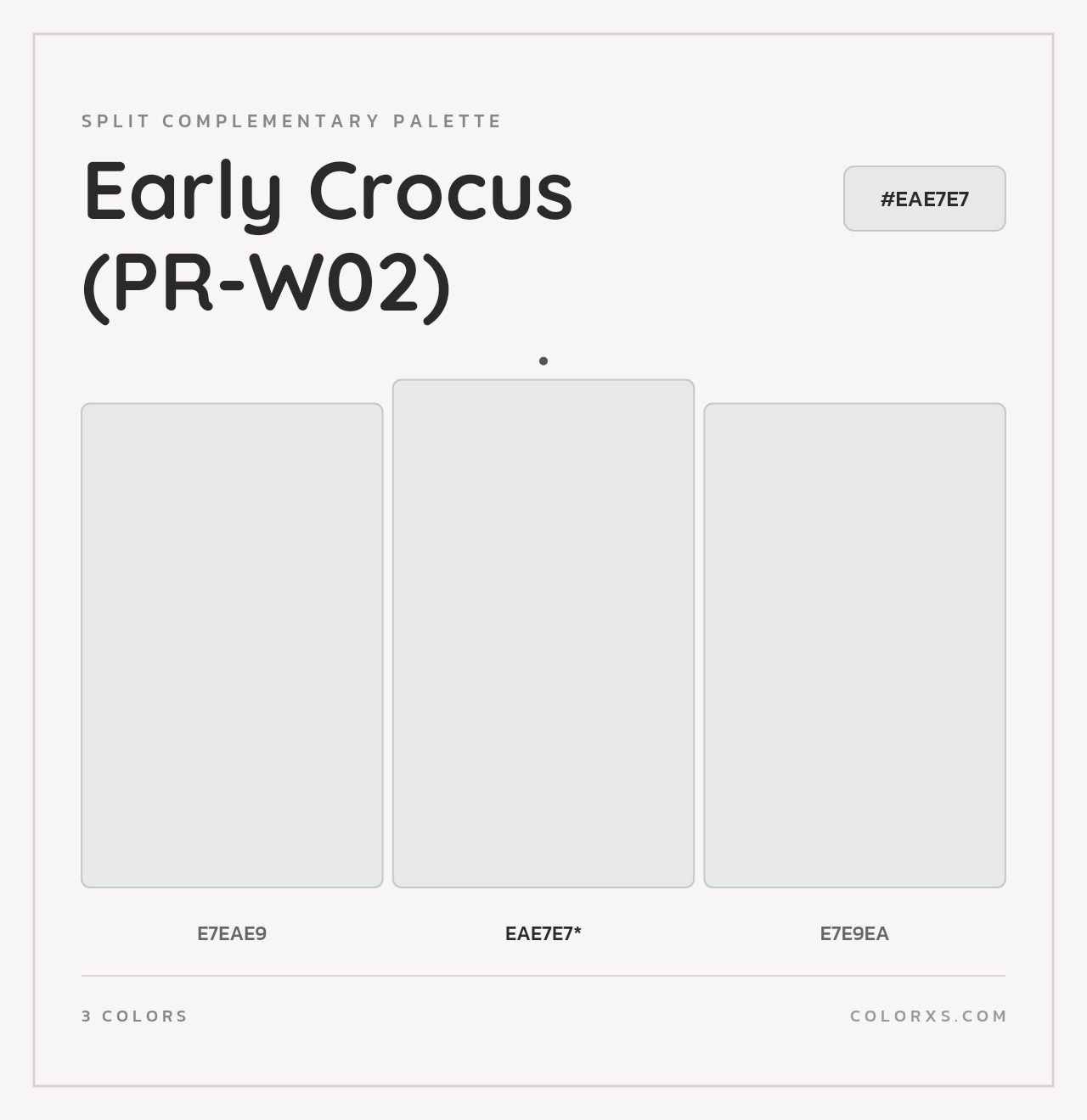 Early Crocus (PR-W02) - Split-Complementary Color Palette