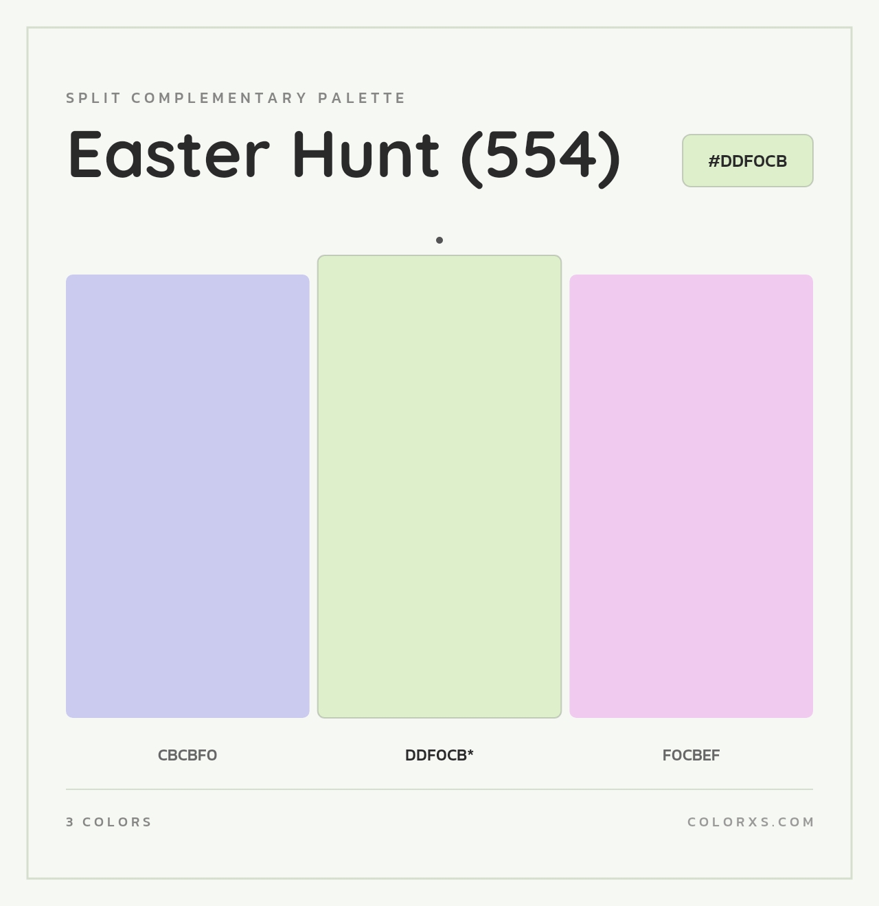 Easter Hunt (554) - Split-Complementary Color Palette