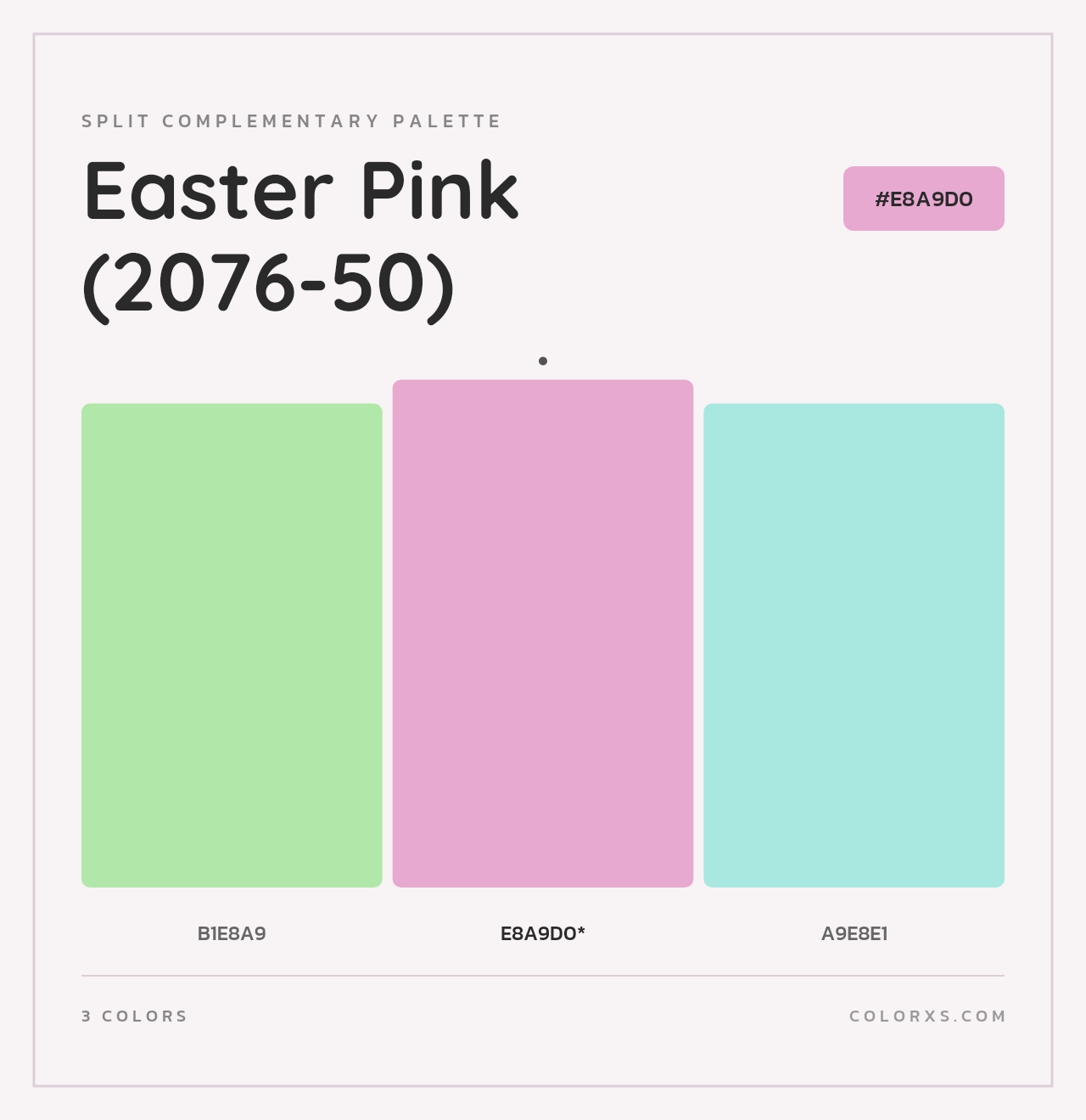 Easter Pink (2076-50) - Split-Complementary Color Palette