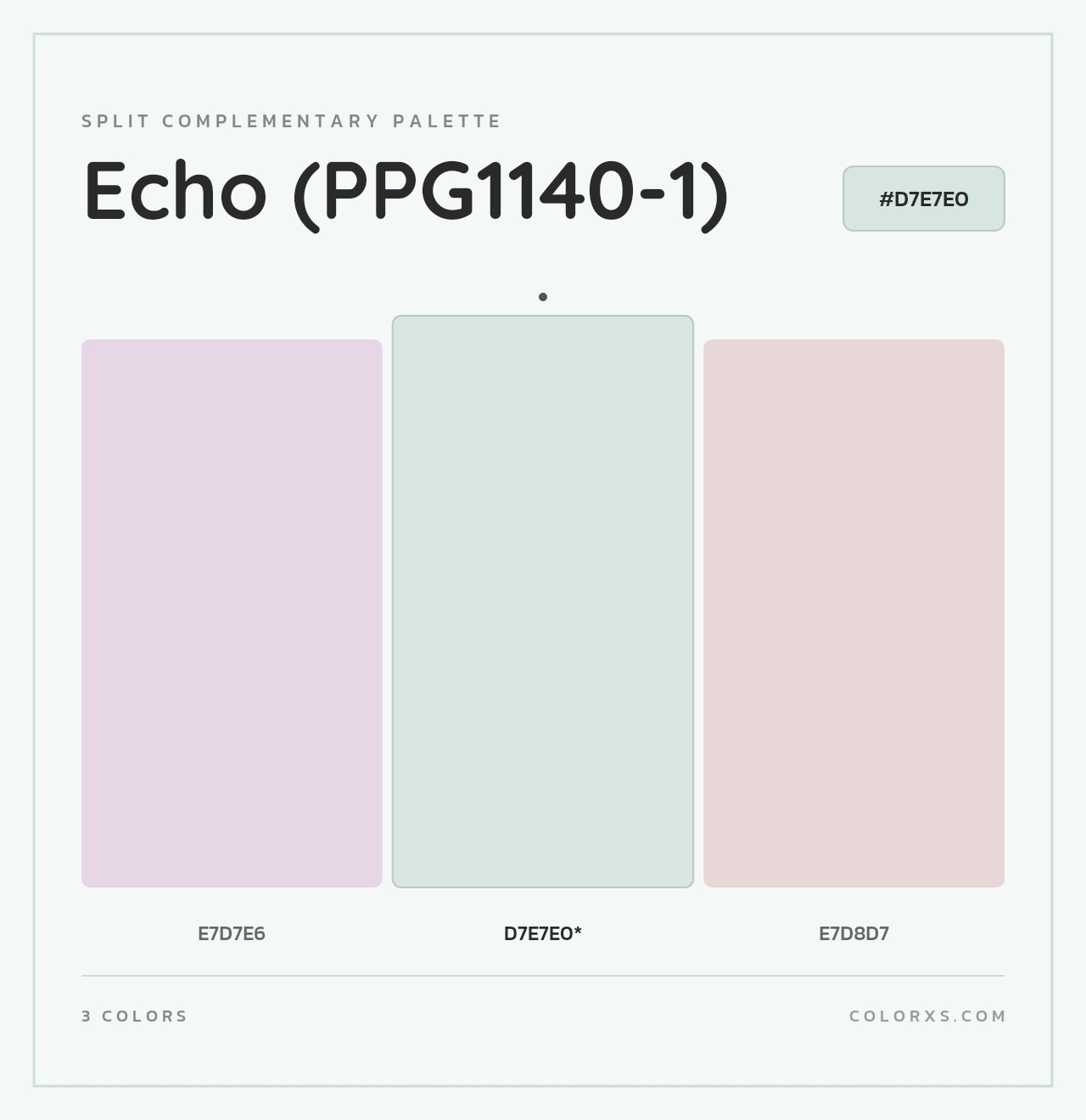 Echo (PPG1140-1) - Split-Complementary Color Palette