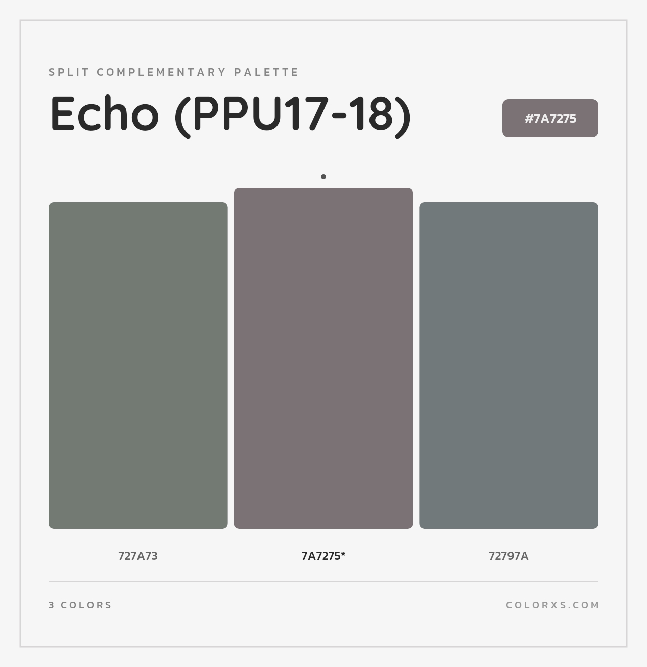 Echo (PPU17-18) - Split-Complementary Color Palette