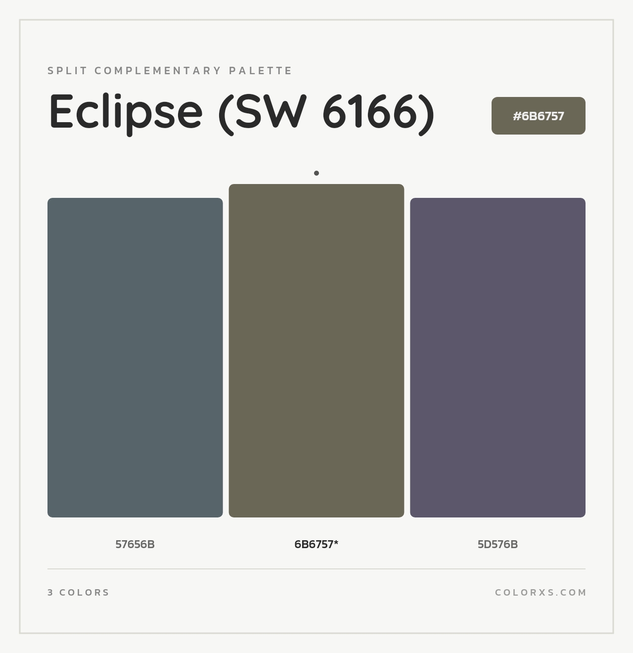Eclipse (SW 6166) - Split-Complementary Color Palette