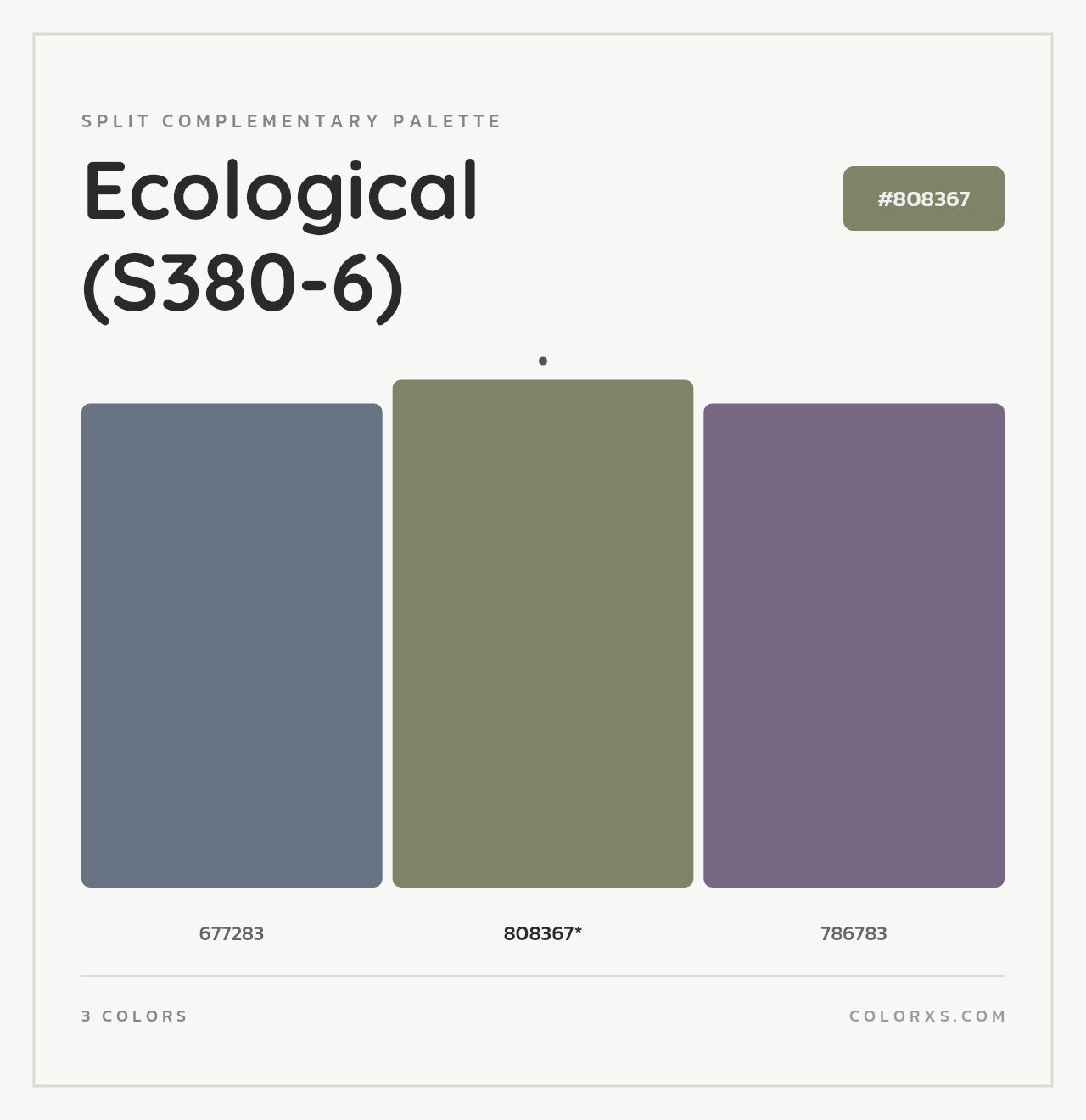Ecological (S380-6) - Split-Complementary Color Palette