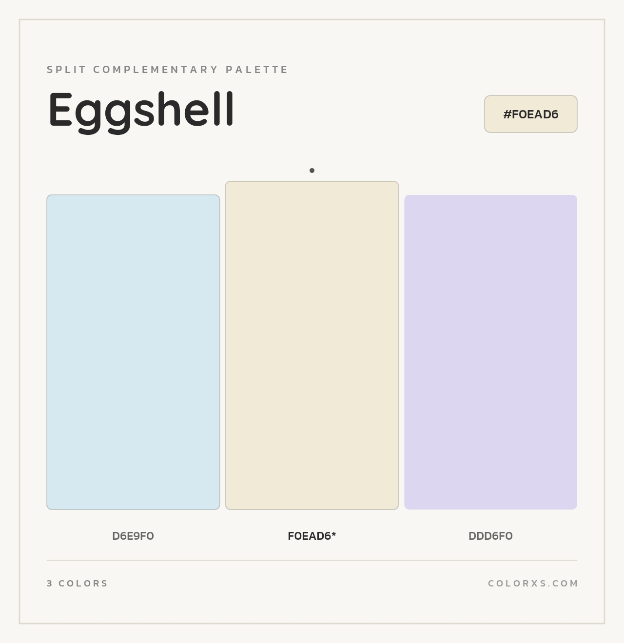 Eggshell - Split-Complementary Color Palette