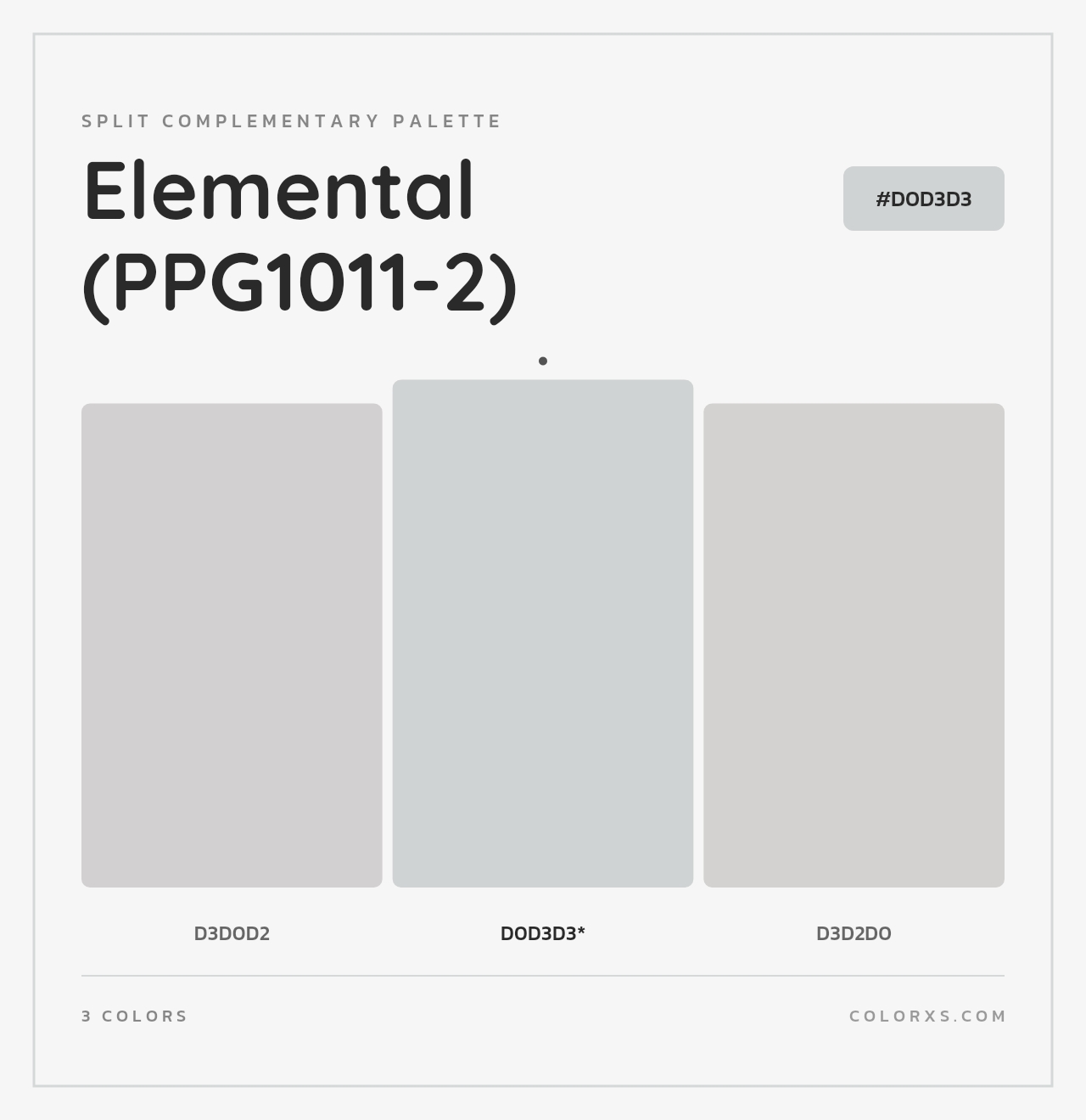 Elemental (PPG1011-2) - Split-Complementary Color Palette