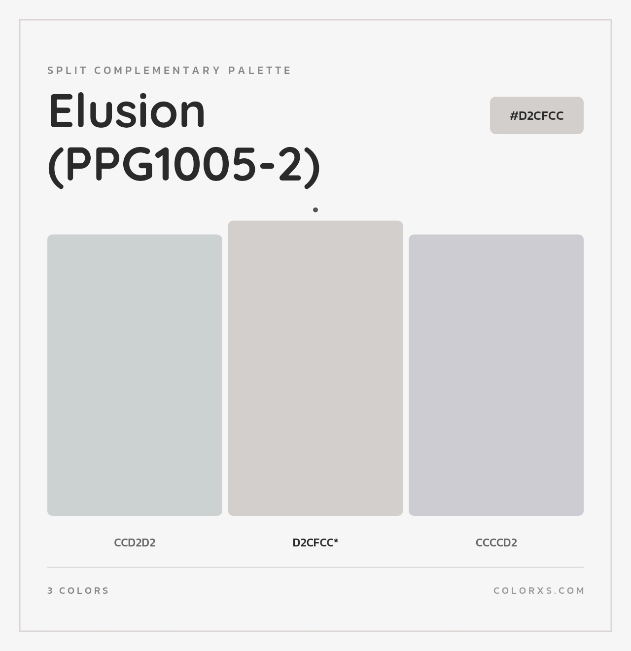 Elusion (PPG1005-2) - Split-Complementary Color Palette