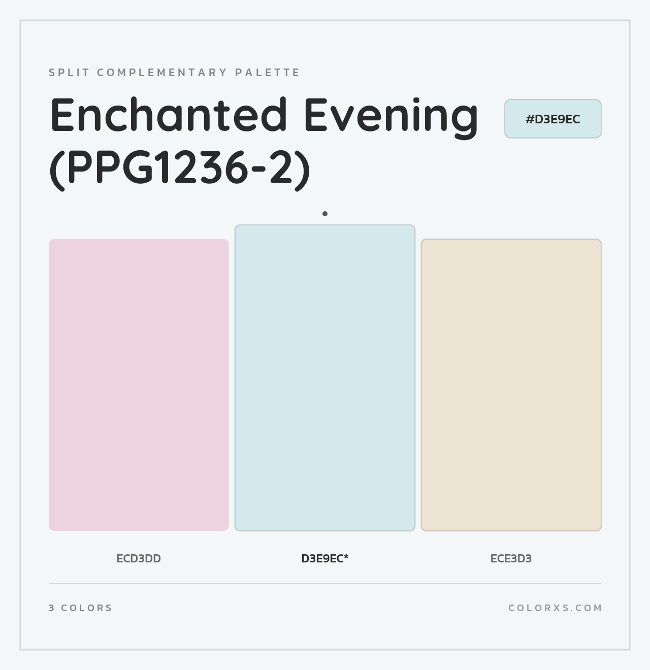 Enchanted Evening (PPG1236-2) - Split-Complementary Color Palette