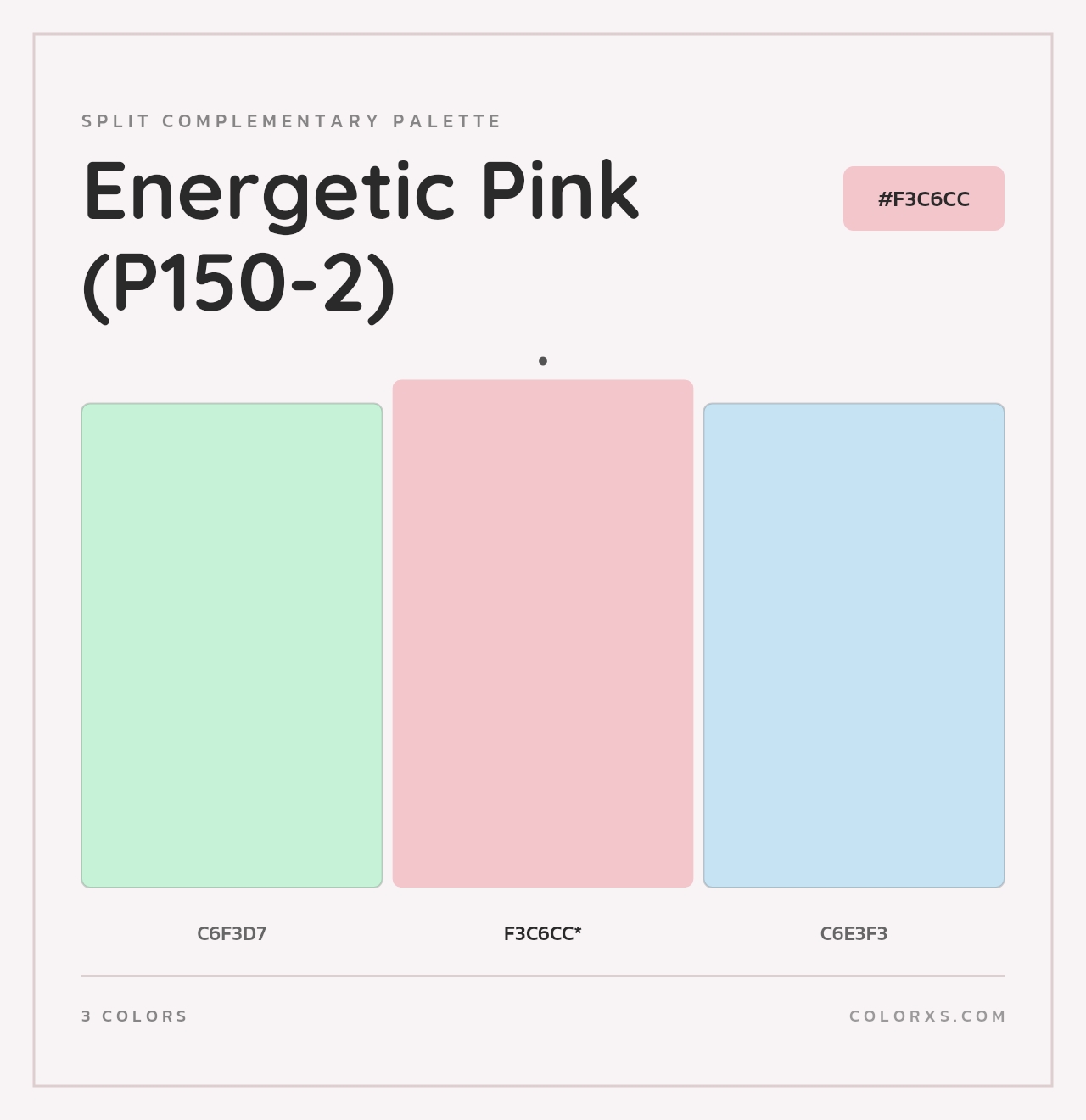 Energetic Pink (P150-2) - Split-Complementary Color Palette