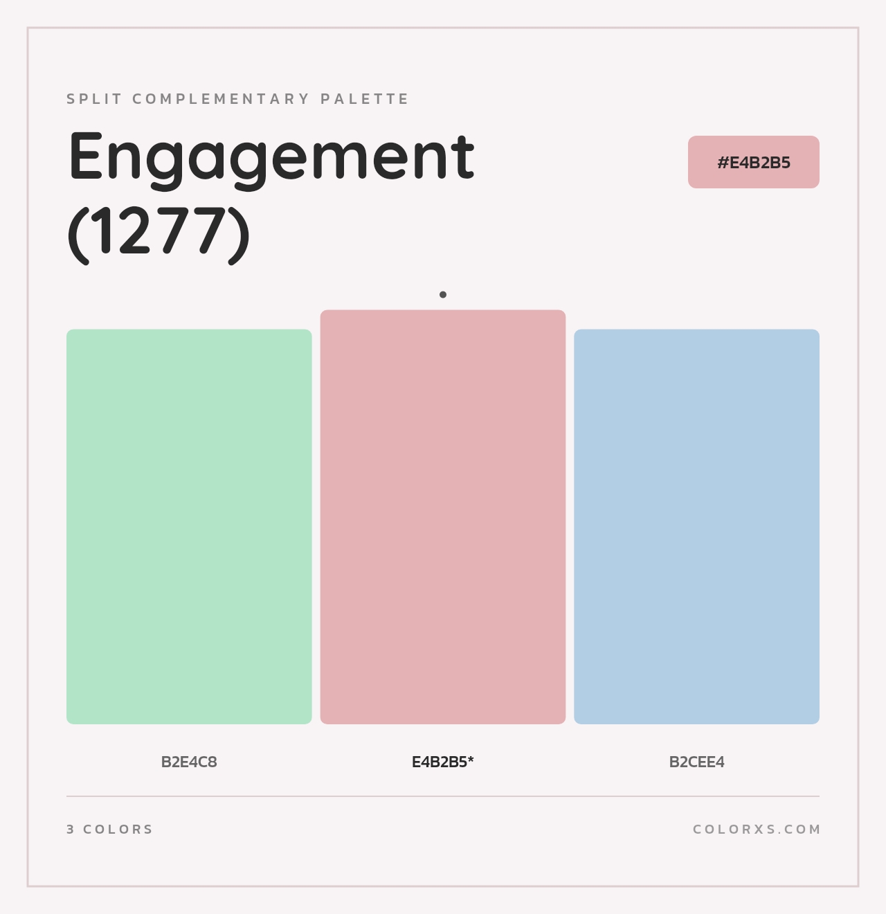 Engagement (1277) - Split-Complementary Color Palette