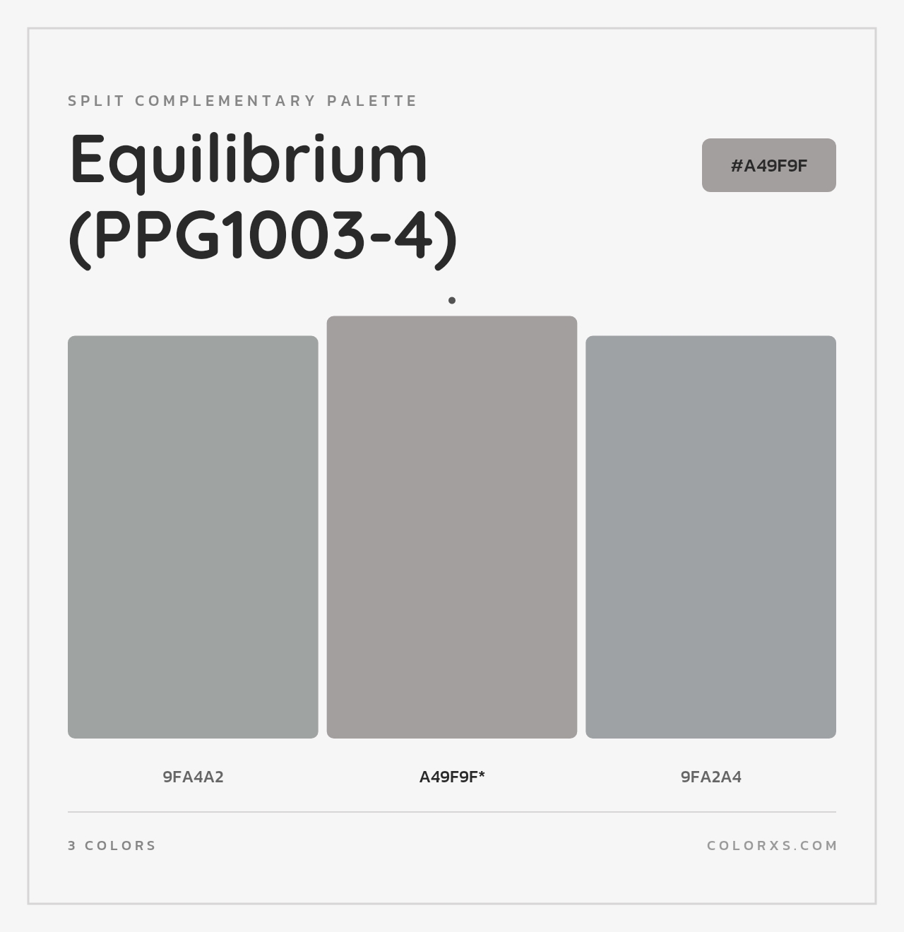 Equilibrium (PPG1003-4) - Split-Complementary Color Palette