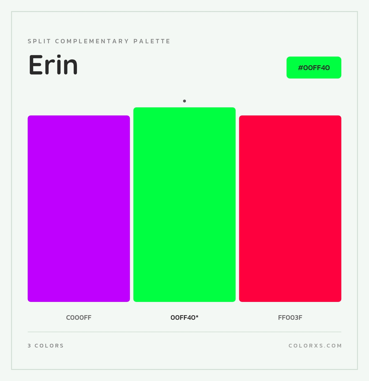 Erin - Split-Complementary Color Palette
