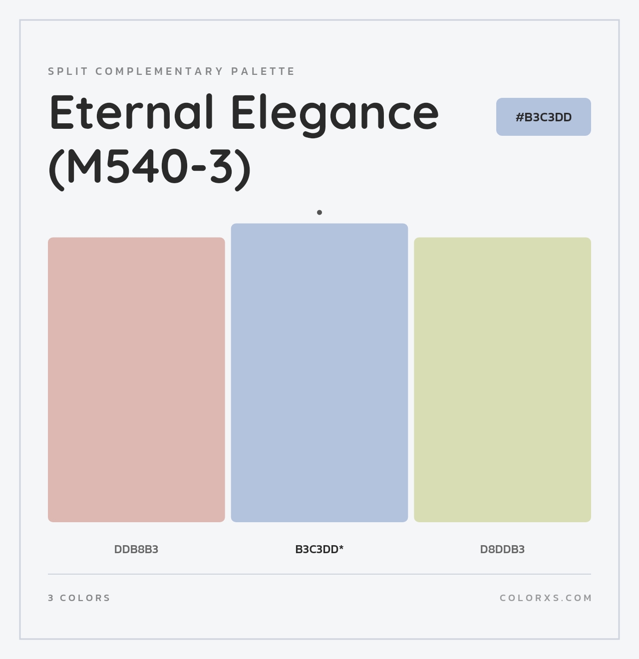 Eternal Elegance (M540-3) - Split-Complementary Color Palette