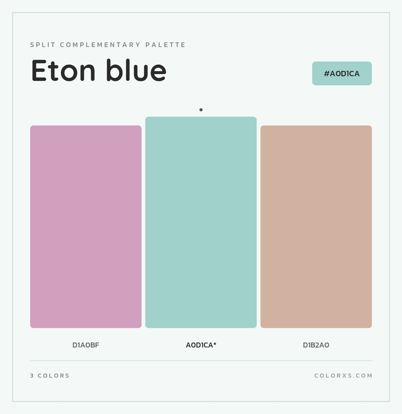 Eton blue - Split-Complementary Color Palette