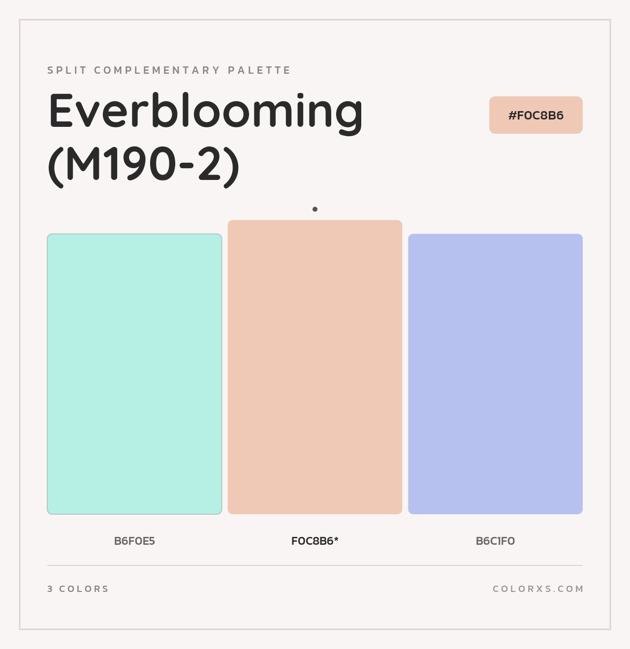 Everblooming (M190-2) - Split-Complementary Color Palette