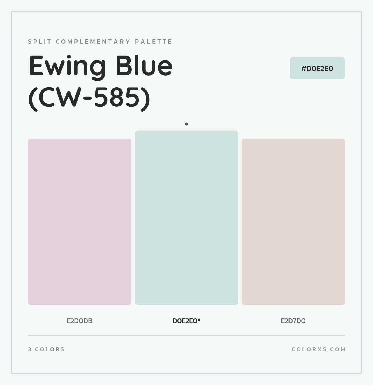 Ewing Blue (CW-585) - Split-Complementary Color Palette