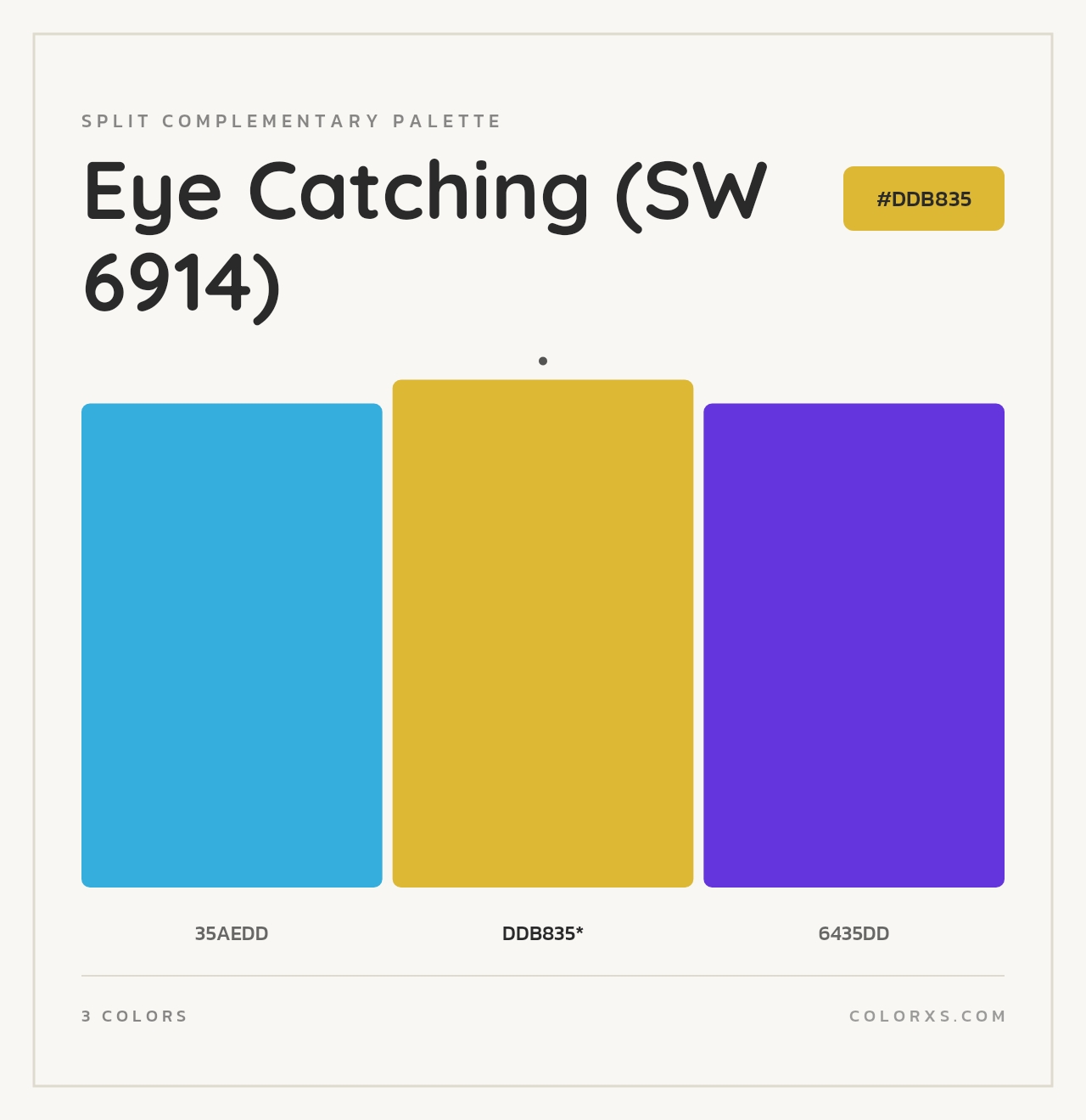 Eye Catching (SW 6914) - Split-Complementary Color Palette