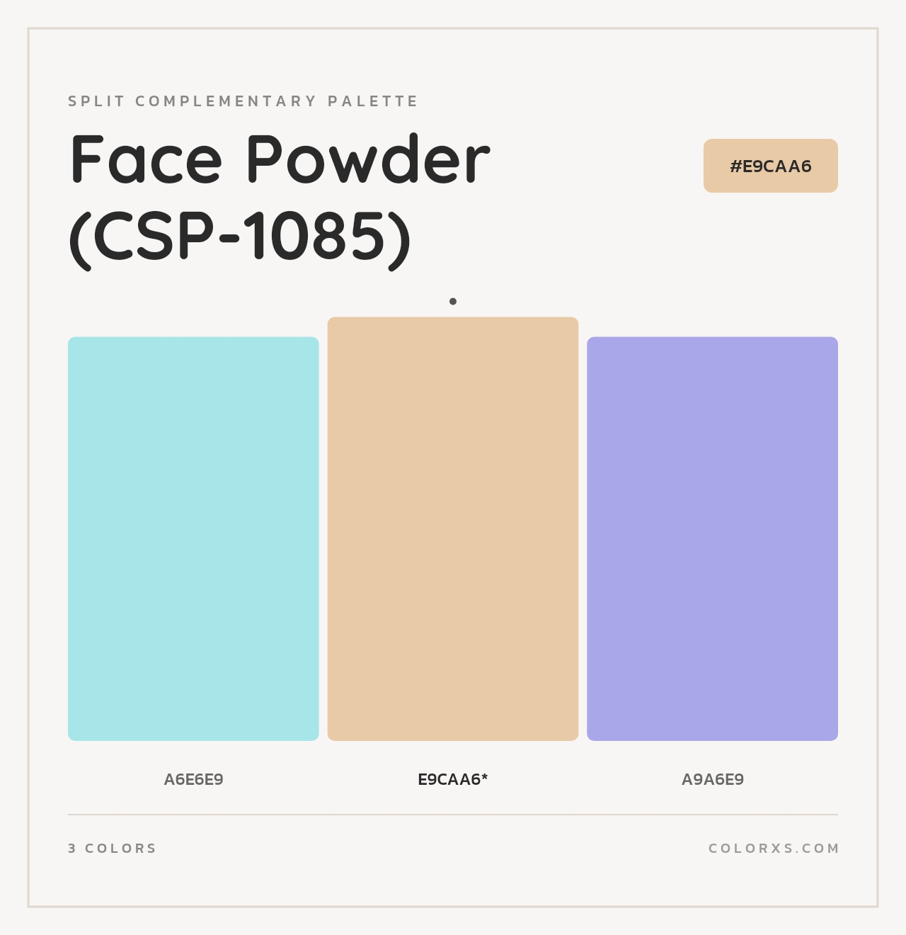 Face Powder (CSP-1085) - Split-Complementary Color Palette