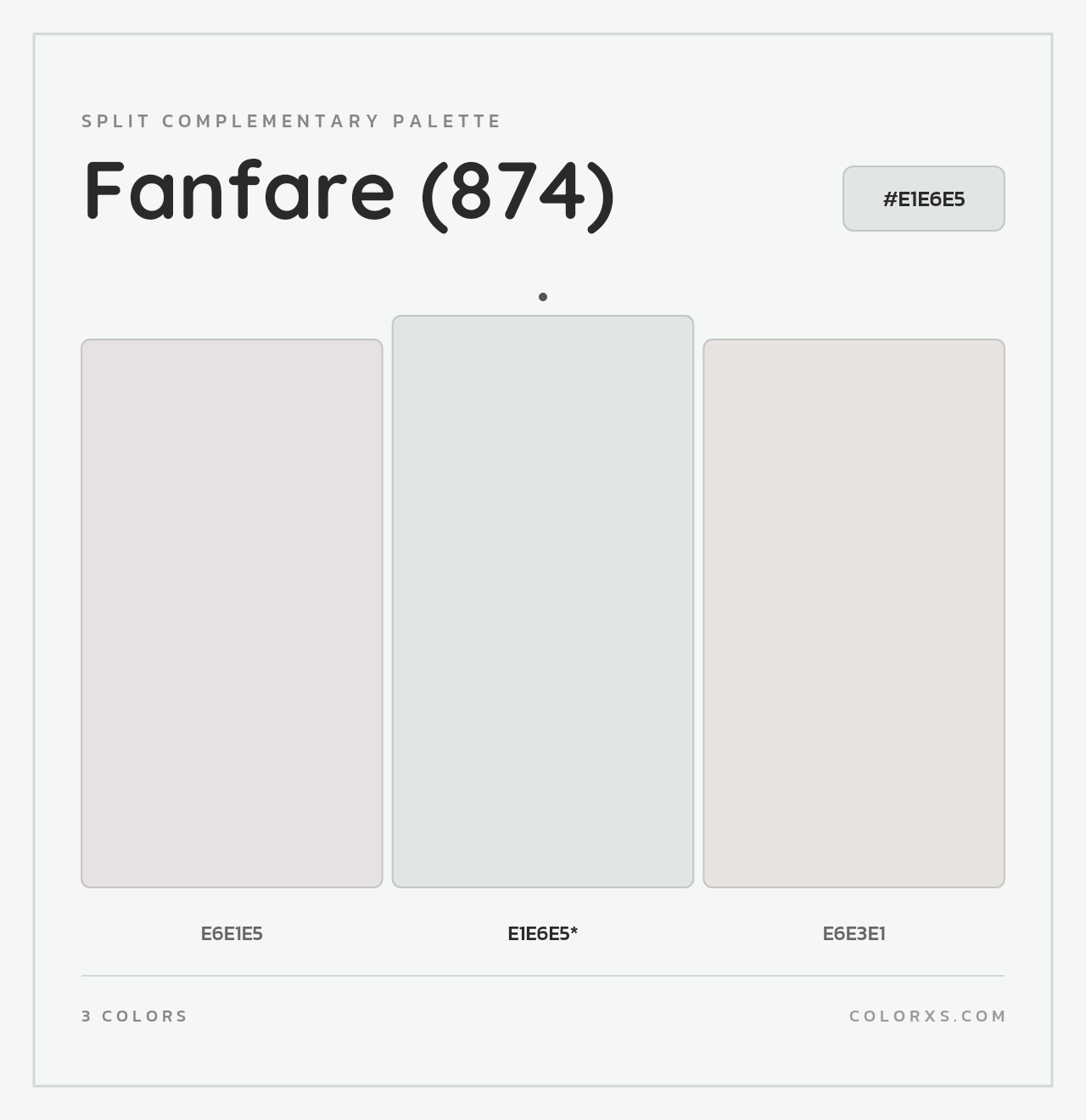 Fanfare (874) - Split-Complementary Color Palette