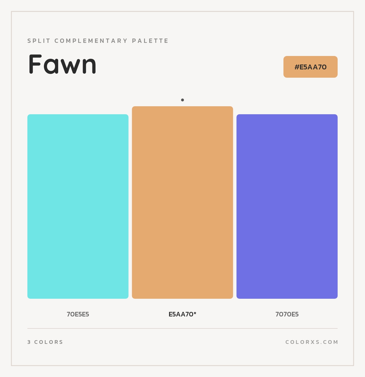 Fawn - Split-Complementary Color Palette