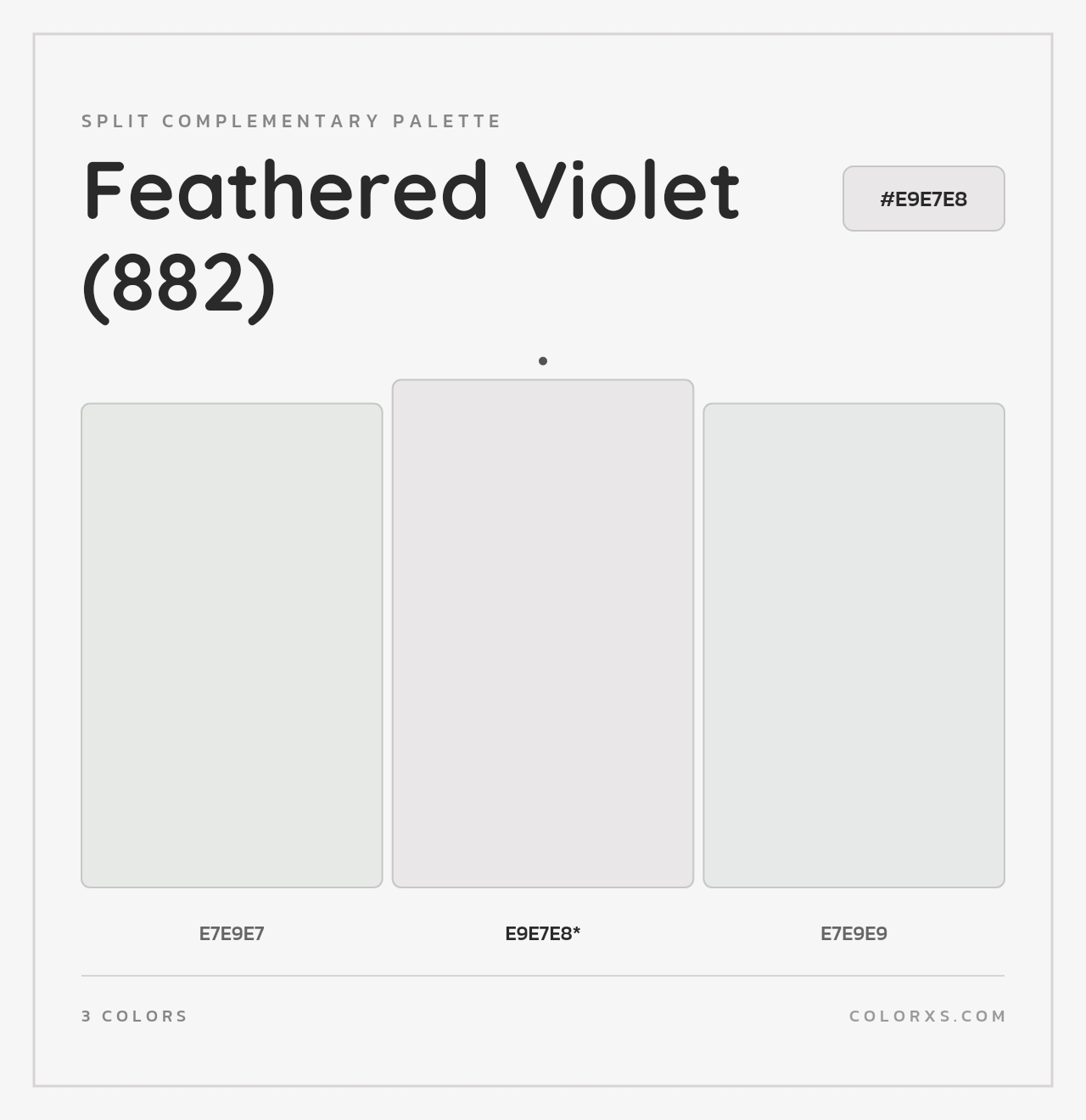 Feathered Violet (882) - Split-Complementary Color Palette