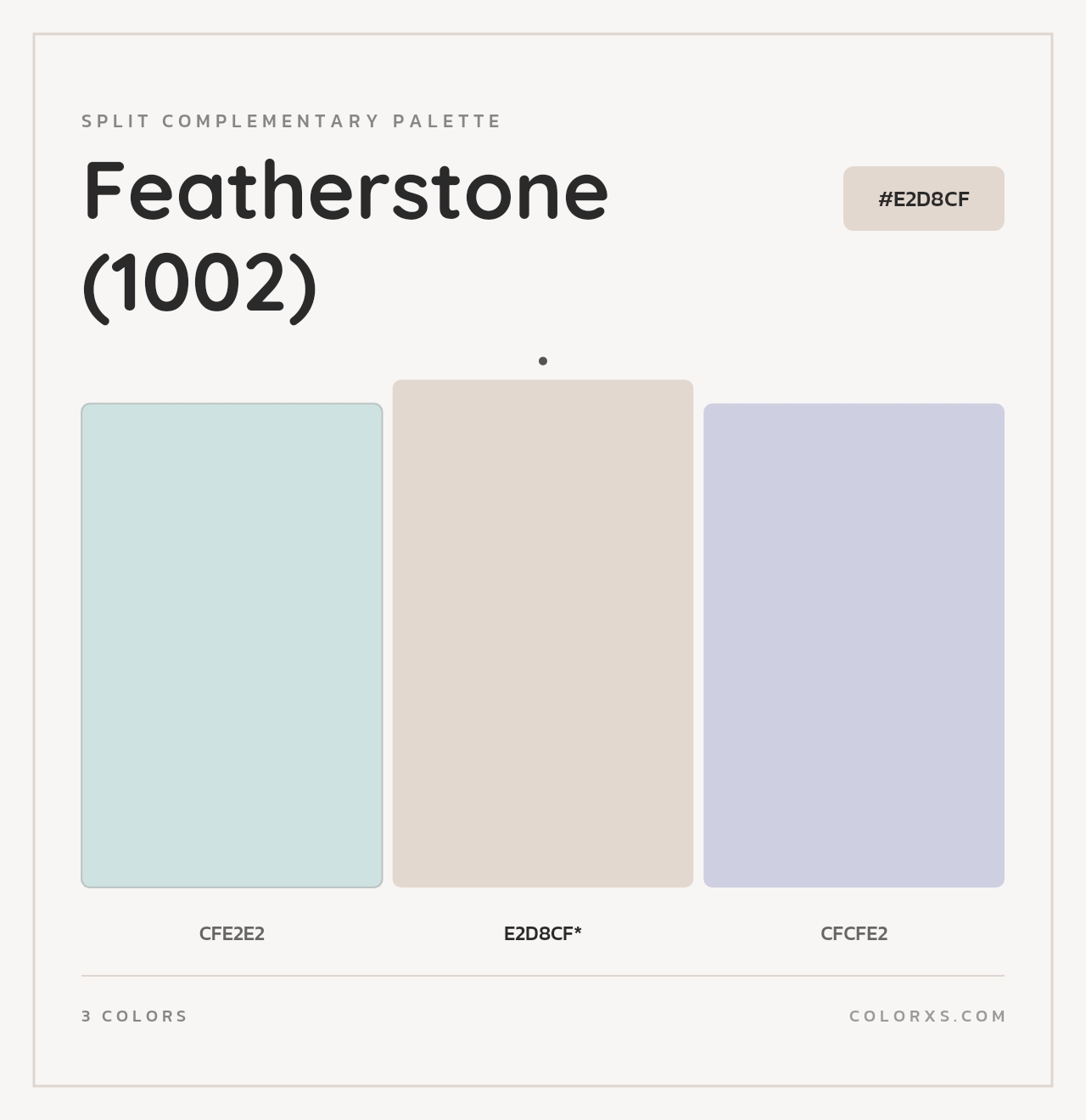 Featherstone (1002) - Split-Complementary Color Palette