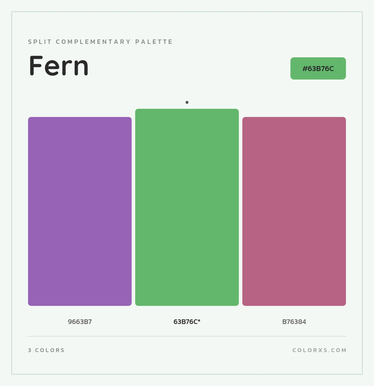 Fern - Split-Complementary Color Palette