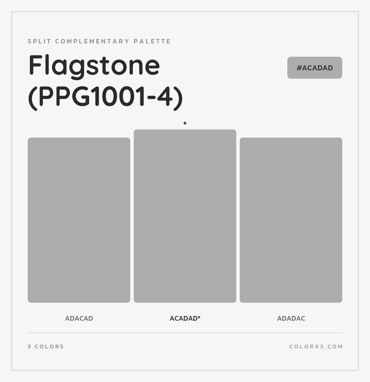 Flagstone (PPG1001-4) - Split-Complementary Color Palette