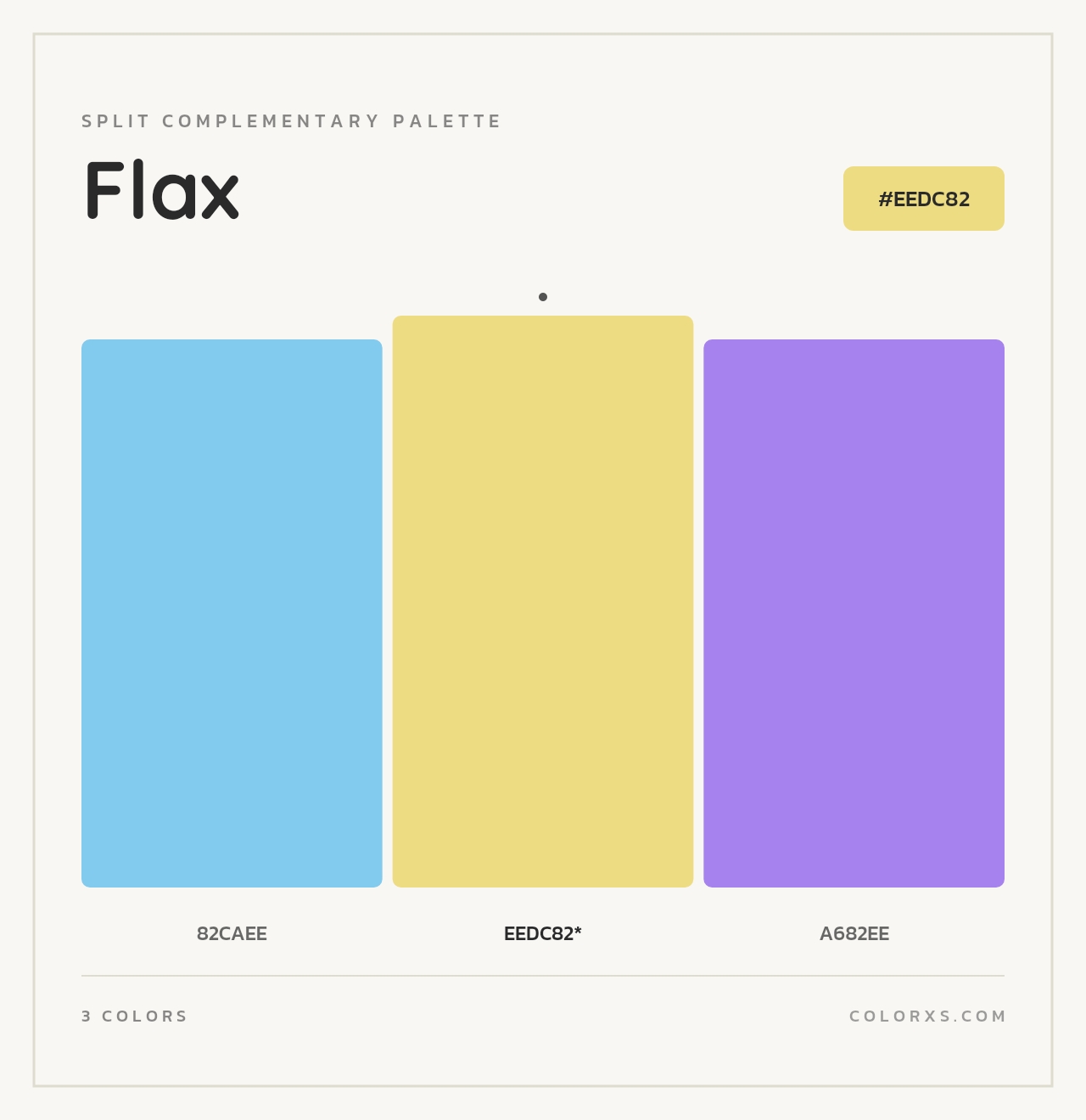 Flax - Split-Complementary Color Palette