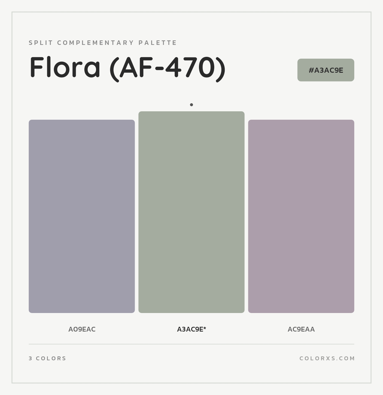 Flora (AF-470) - Split-Complementary Color Palette