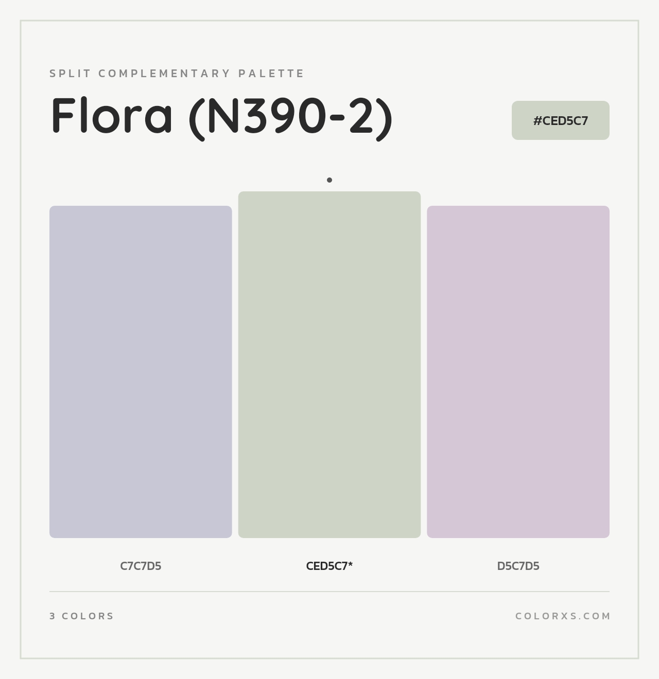 Flora (N390-2) - Split-Complementary Color Palette