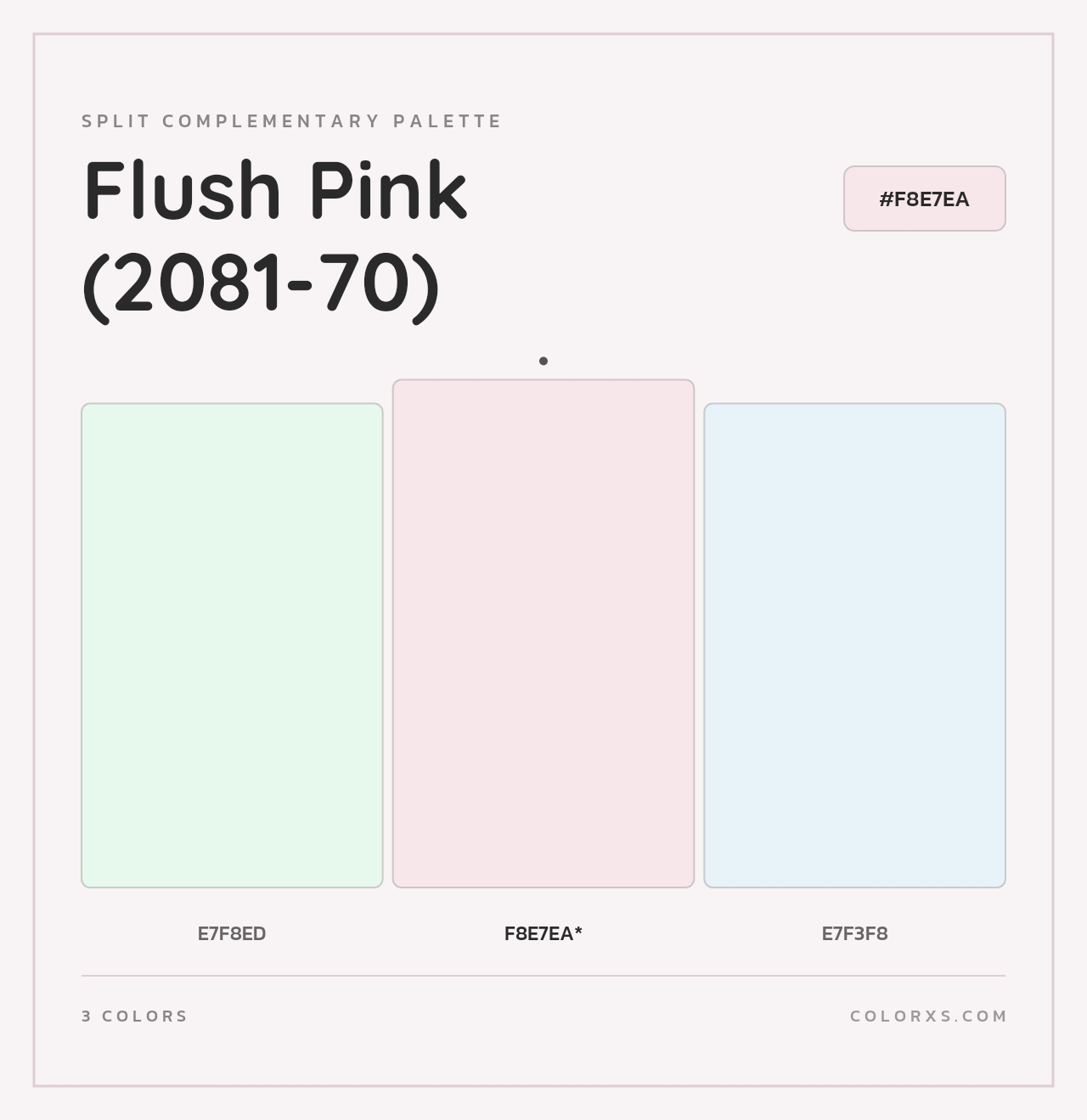 Flush Pink (2081-70) - Split-Complementary Color Palette