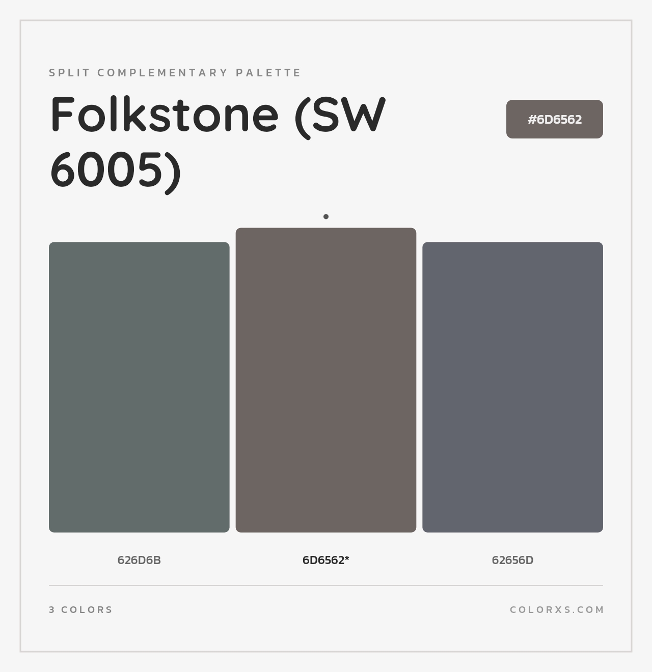 Folkstone (SW 6005) - Split-Complementary Color Palette