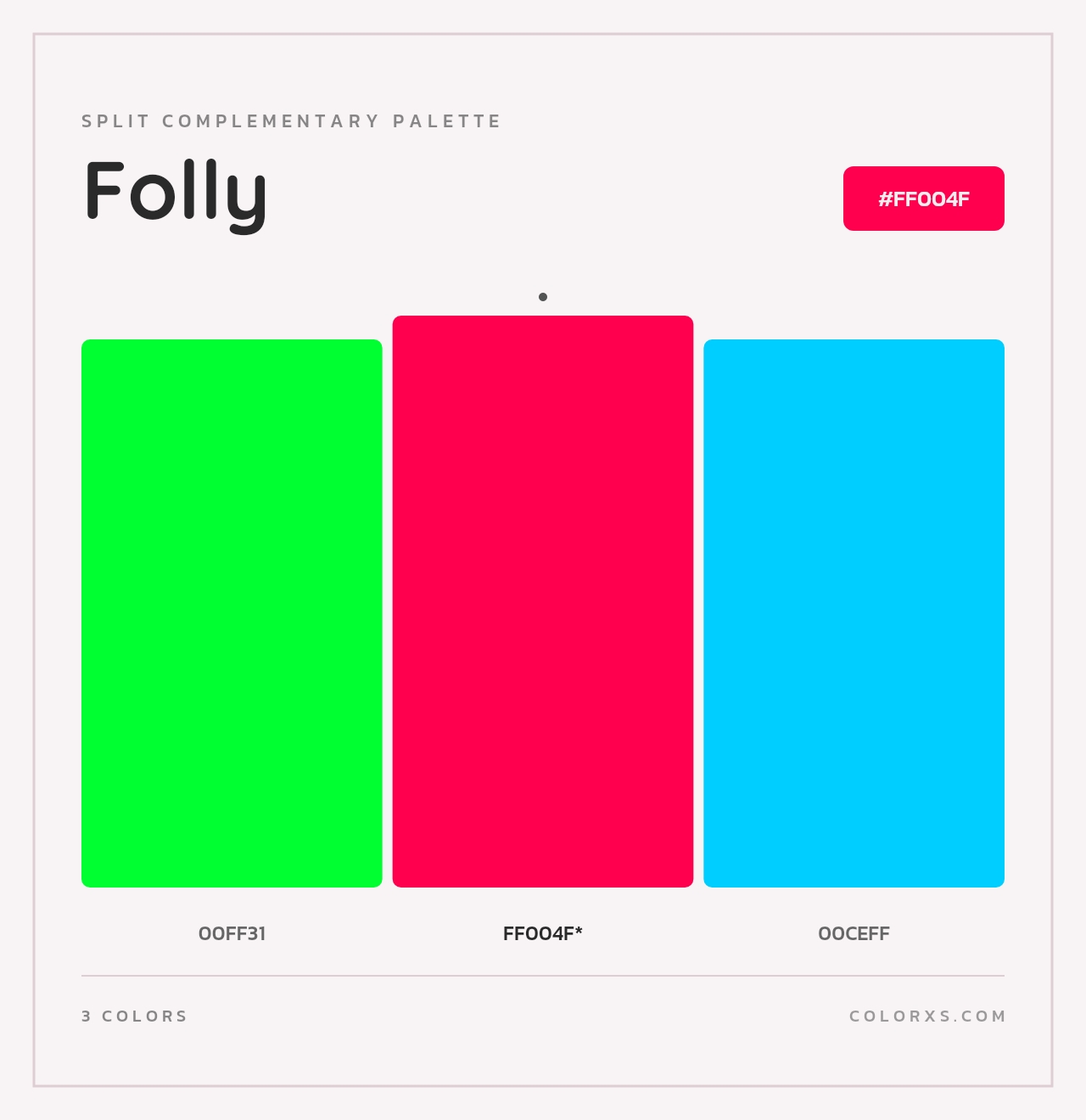 Folly - Split-Complementary Color Palette