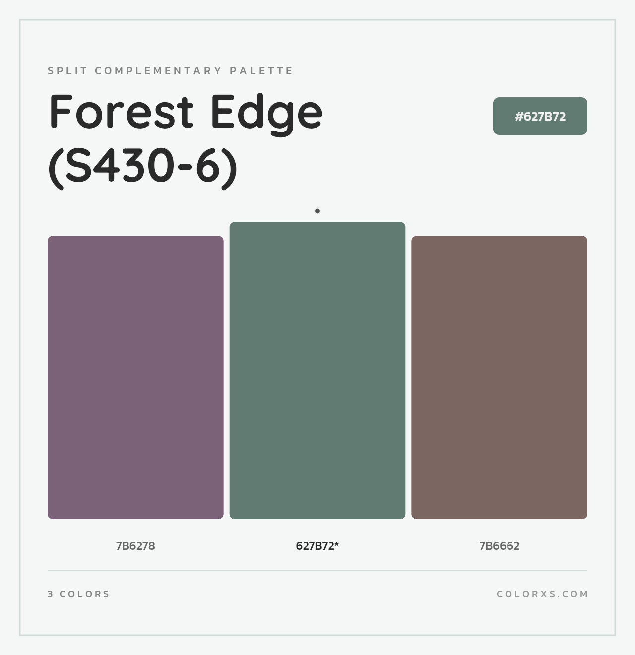 Forest Edge (S430-6) - Split-Complementary Color Palette