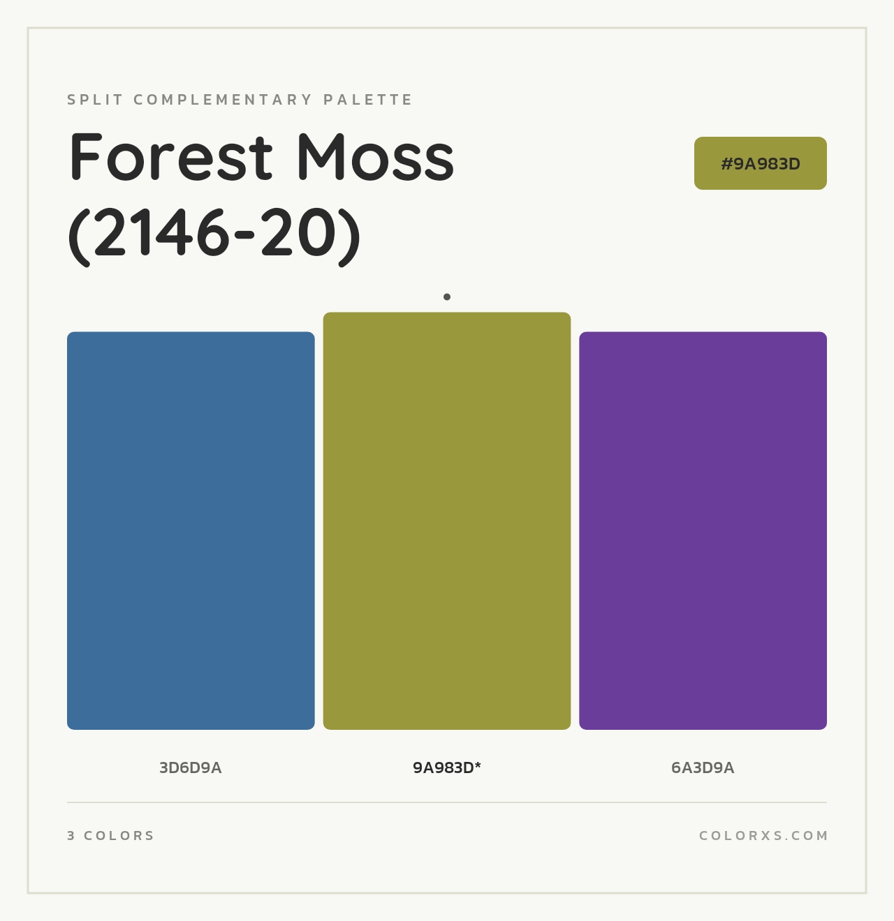 Forest Moss (2146-20) - Split-Complementary Color Palette