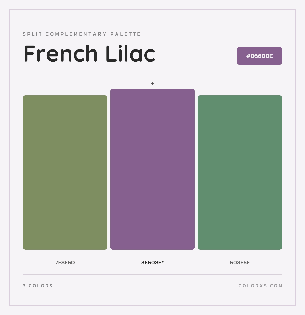 French Lilac - Split-Complementary Color Palette