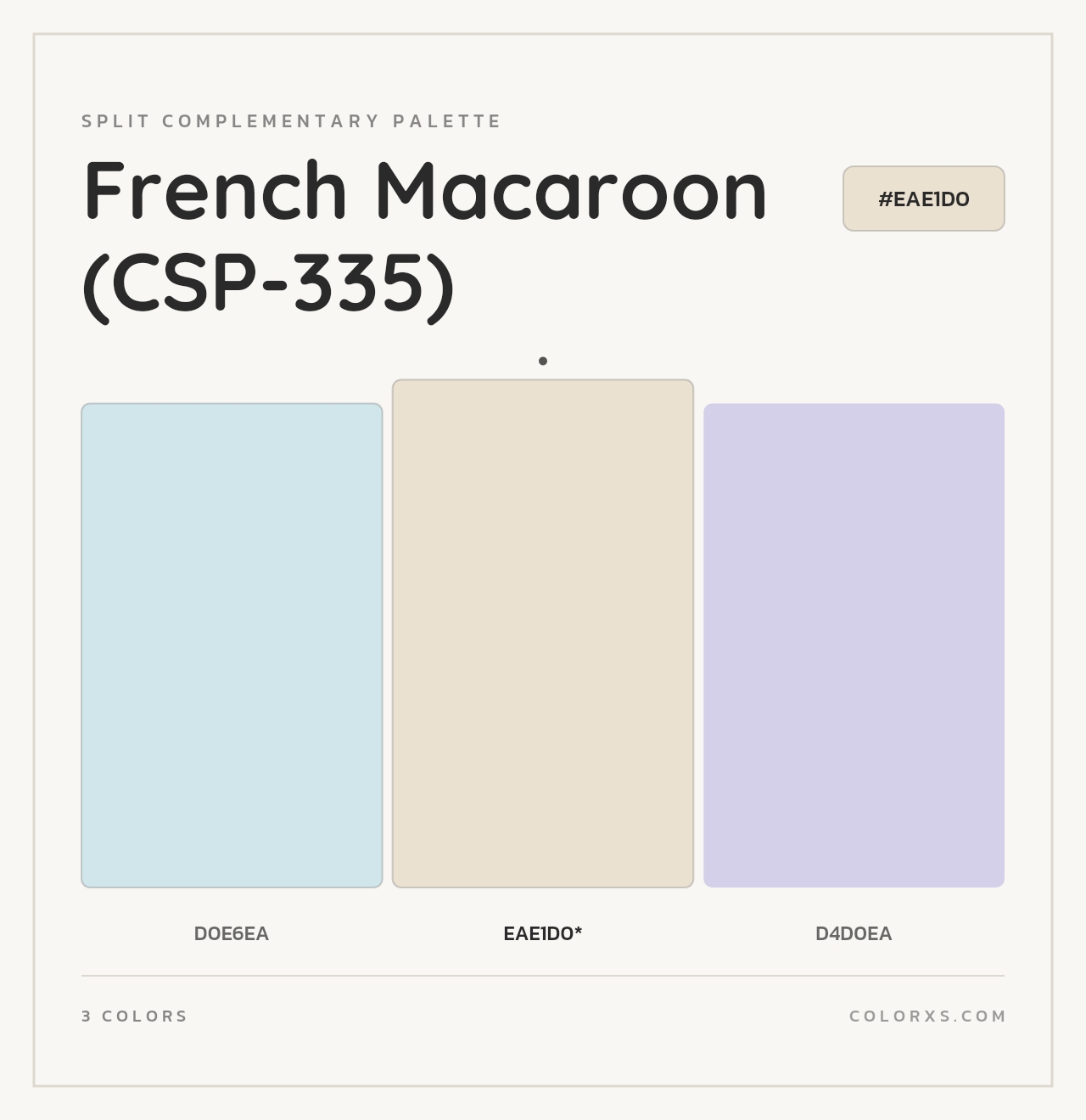 French Macaroon (CSP-335) - Split-Complementary Color Palette