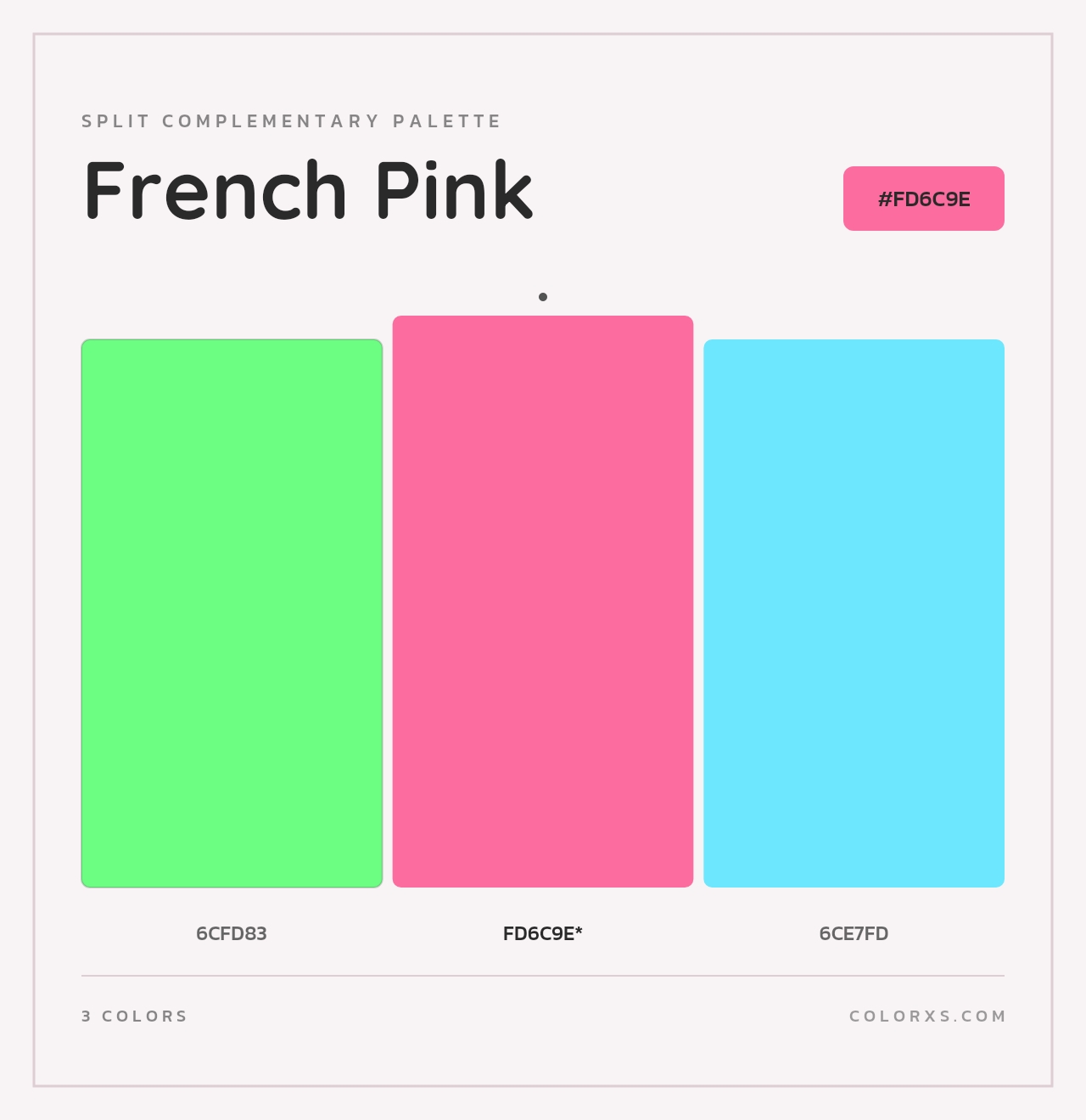 French Pink - Split-Complementary Color Palette