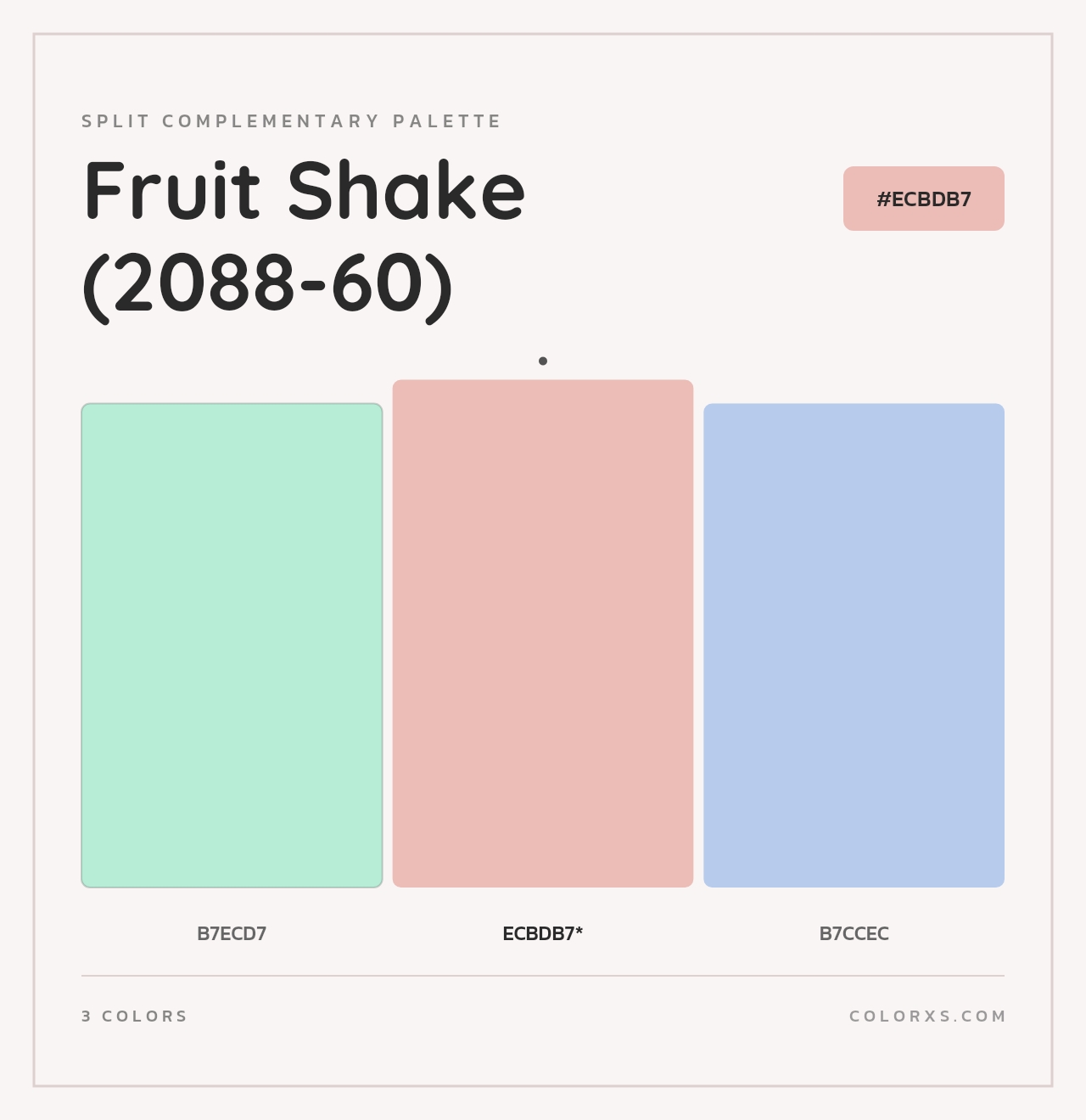 Fruit Shake (2088-60) - Split-Complementary Color Palette